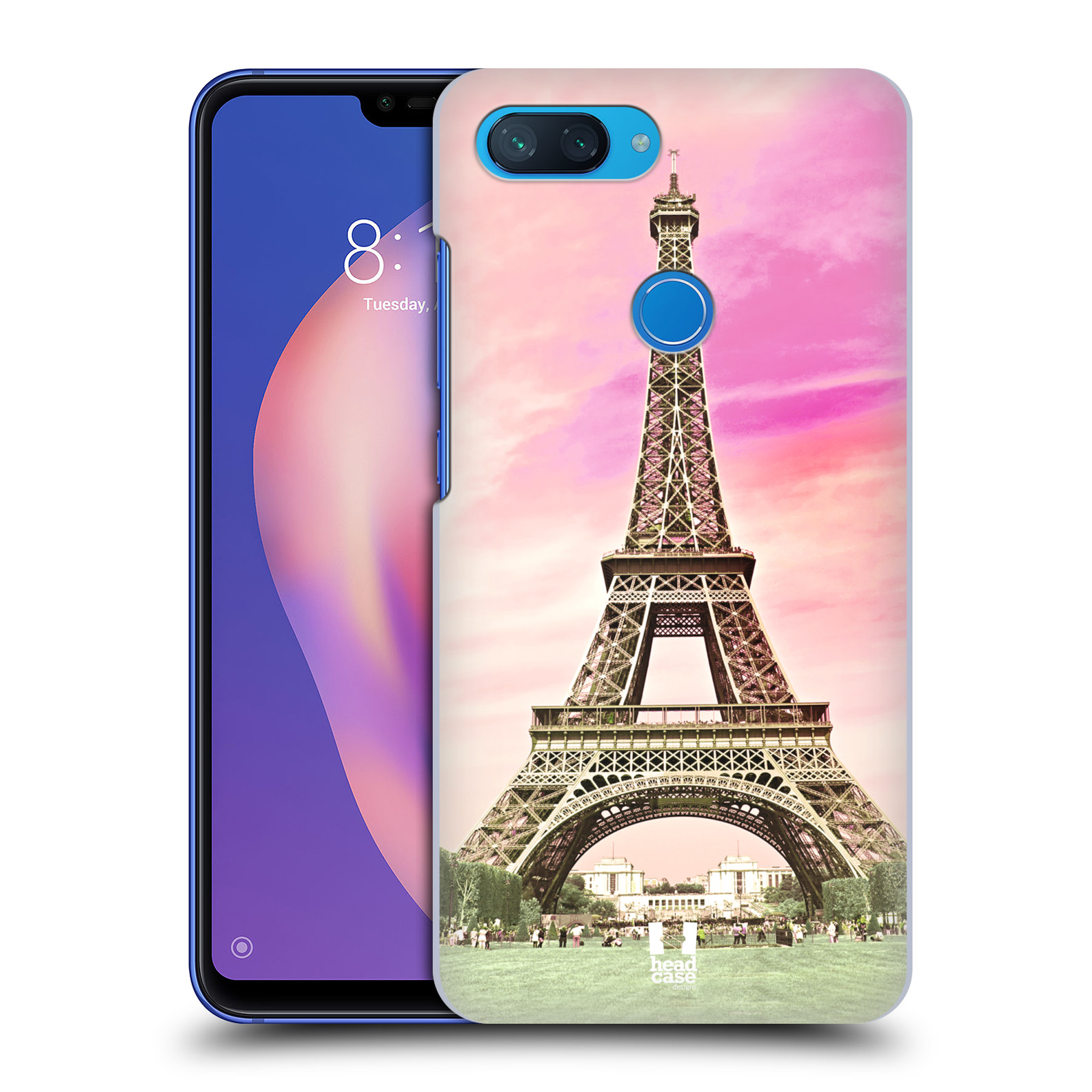 Pouzdro na mobil Xiaomi  Mi 8 Lite - HEAD CASE - historická místa Eiffelova věž Paříž