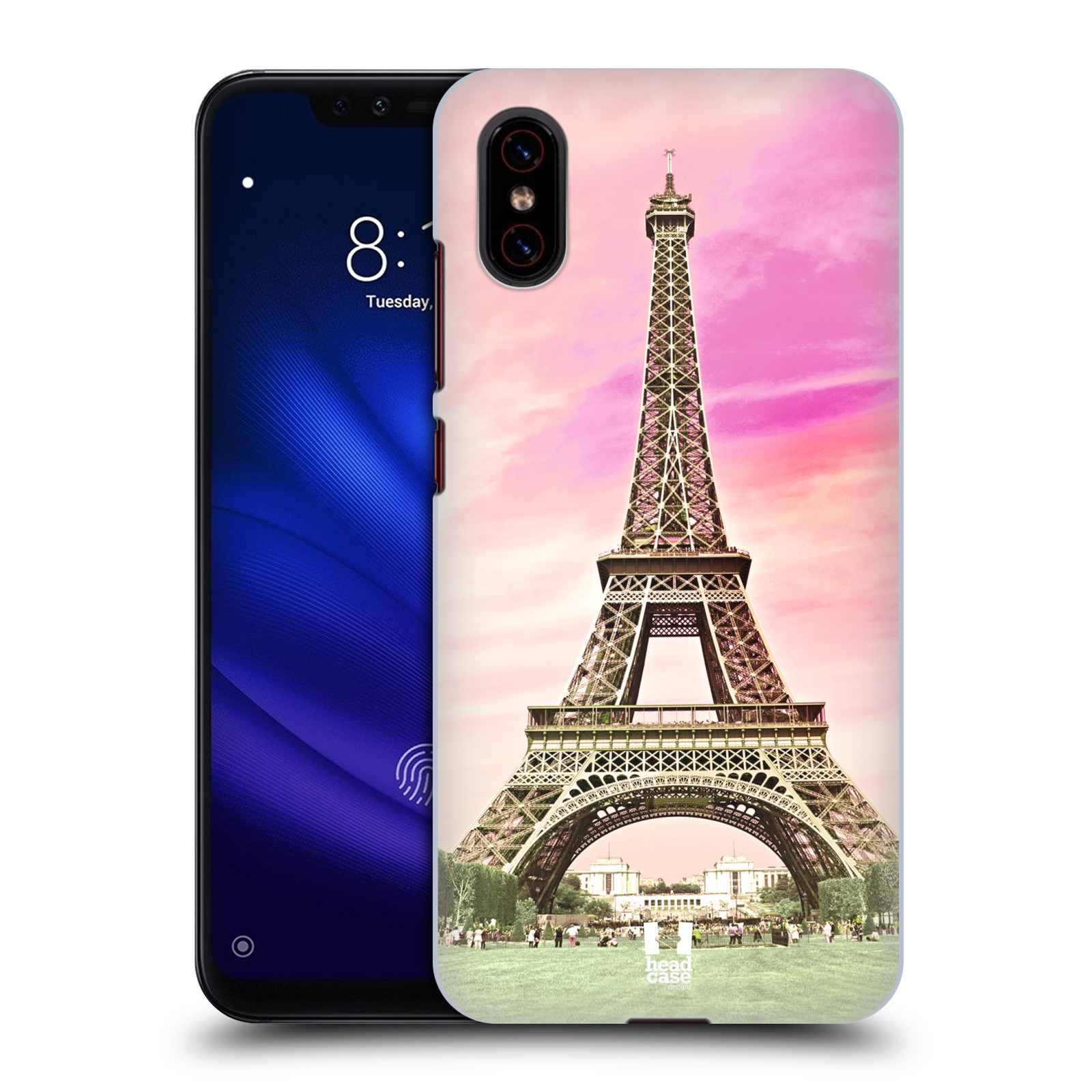 Pouzdro na mobil Xiaomi  Mi 8 PRO - HEAD CASE - historická místa Eiffelova věž Paříž