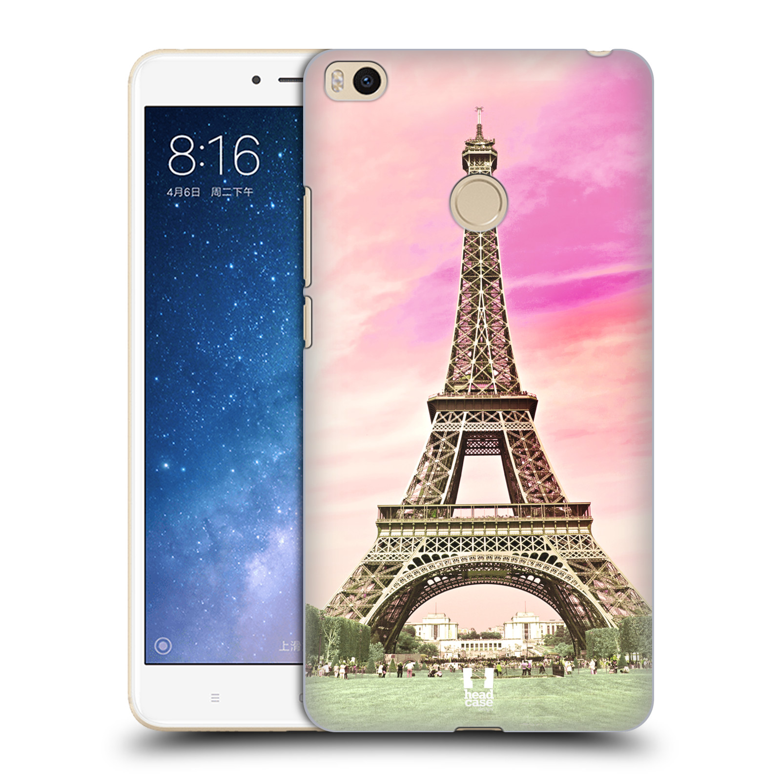 Pouzdro na mobil Xiaomi Mi Max 2 - HEAD CASE - historická místa Eiffelova věž Paříž