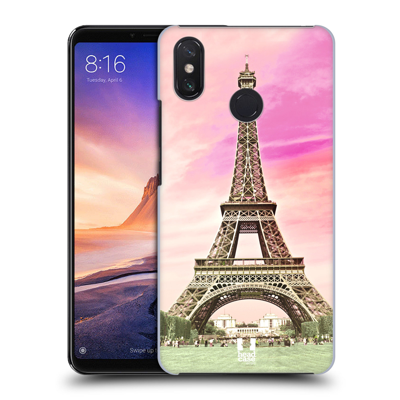 Pouzdro na mobil Xiaomi Mi Max 3 - HEAD CASE - historická místa Eiffelova věž Paříž