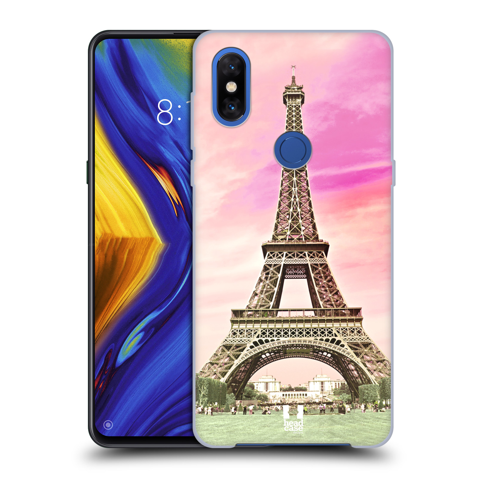 Pouzdro na mobil Xiaomi Mi Mix 3 - HEAD CASE - historická místa Eiffelova věž Paříž