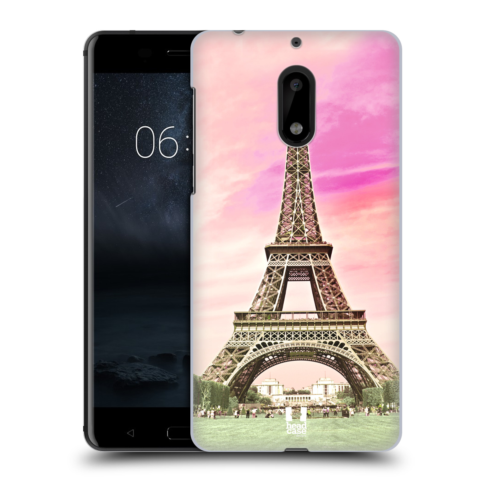 Pouzdro na mobil Nokia 6 - HEAD CASE - historická místa Eiffelova věž Paříž