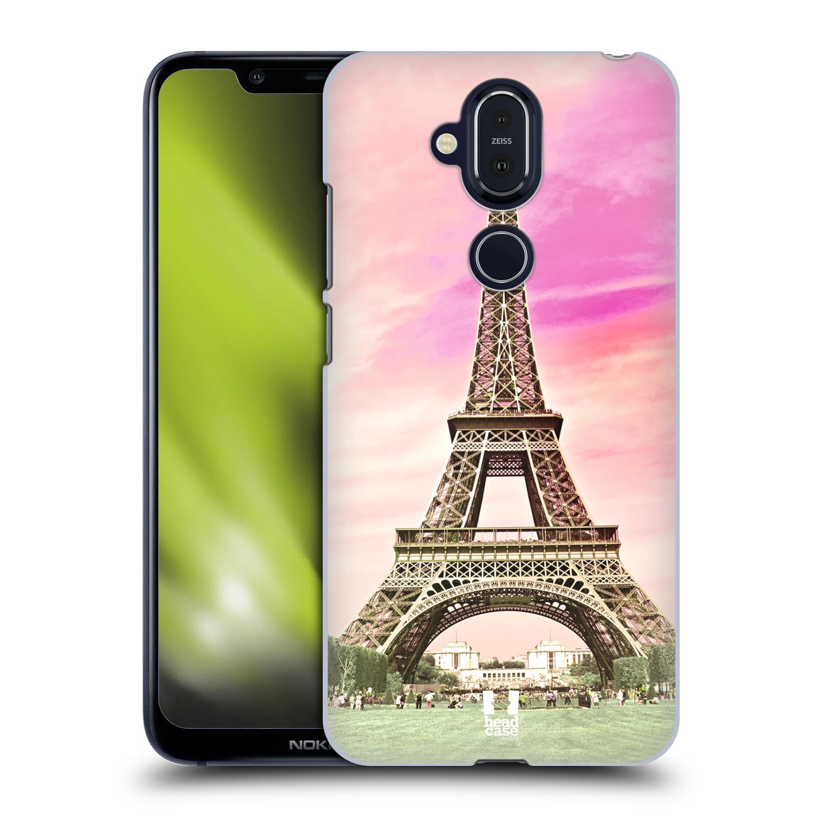 Pouzdro na mobil NOKIA 8.1 - HEAD CASE - historická místa Eiffelova věž Paříž