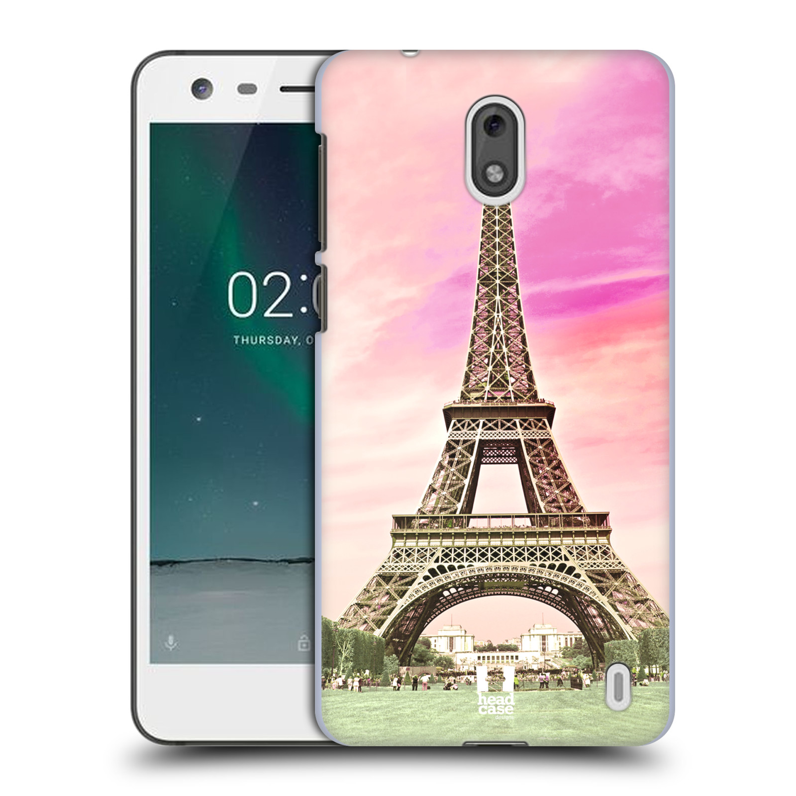 Pouzdro na mobil Nokia 2 - HEAD CASE - historická místa Eiffelova věž Paříž