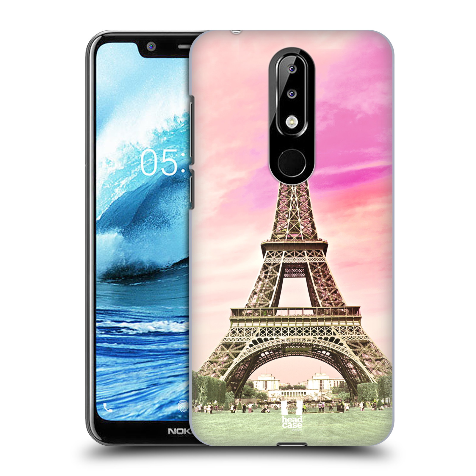 Pouzdro na mobil Nokia 5.1 PLUS - HEAD CASE - historická místa Eiffelova věž Paříž