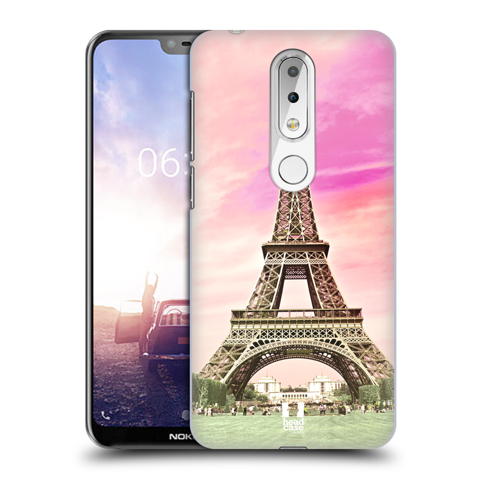 Pouzdro na mobil Nokia 6.1 Plus - HEAD CASE - historická místa Eiffelova věž Paříž
