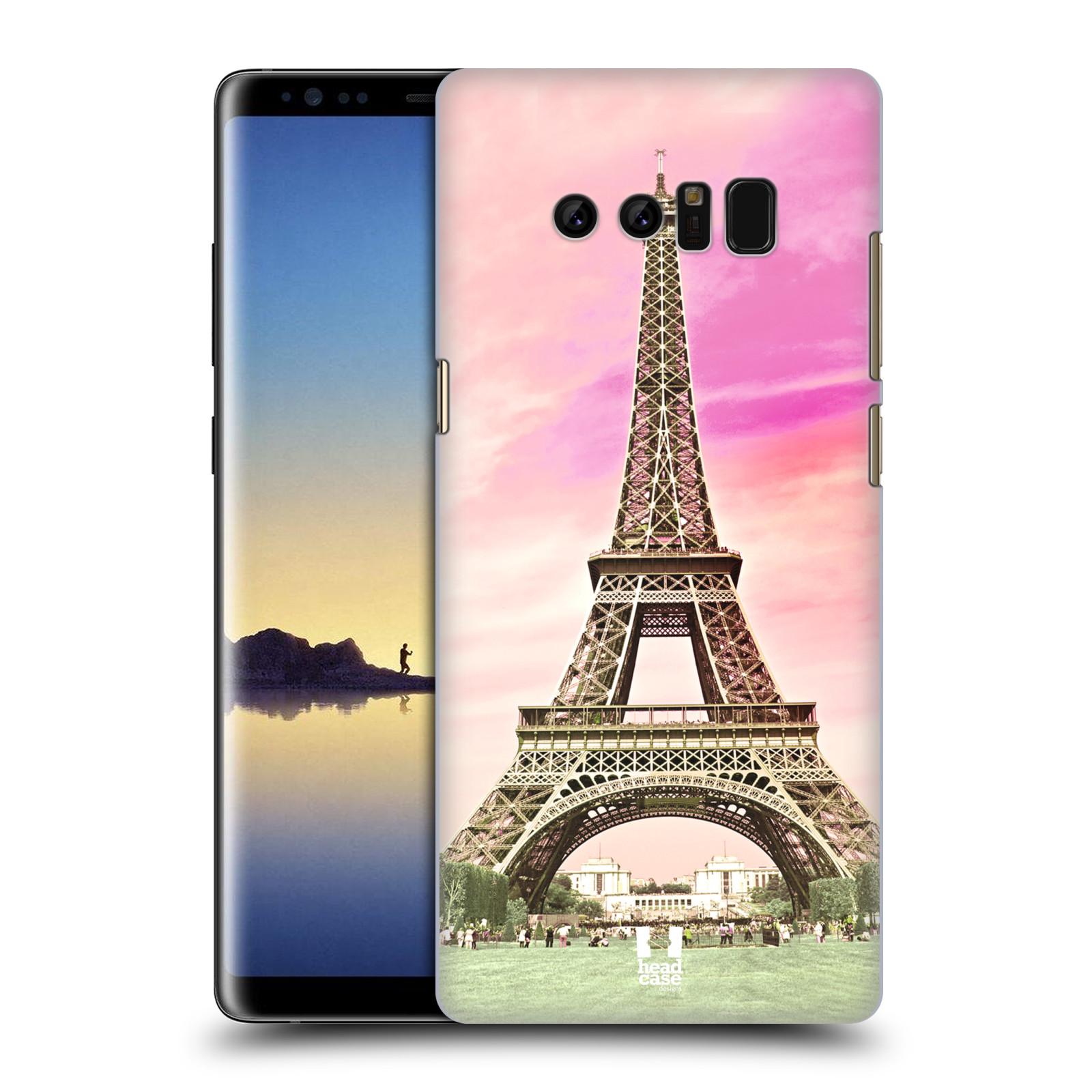 Pouzdro na mobil Samsung Galaxy Note 8 - HEAD CASE - historická místa Eiffelova věž Paříž