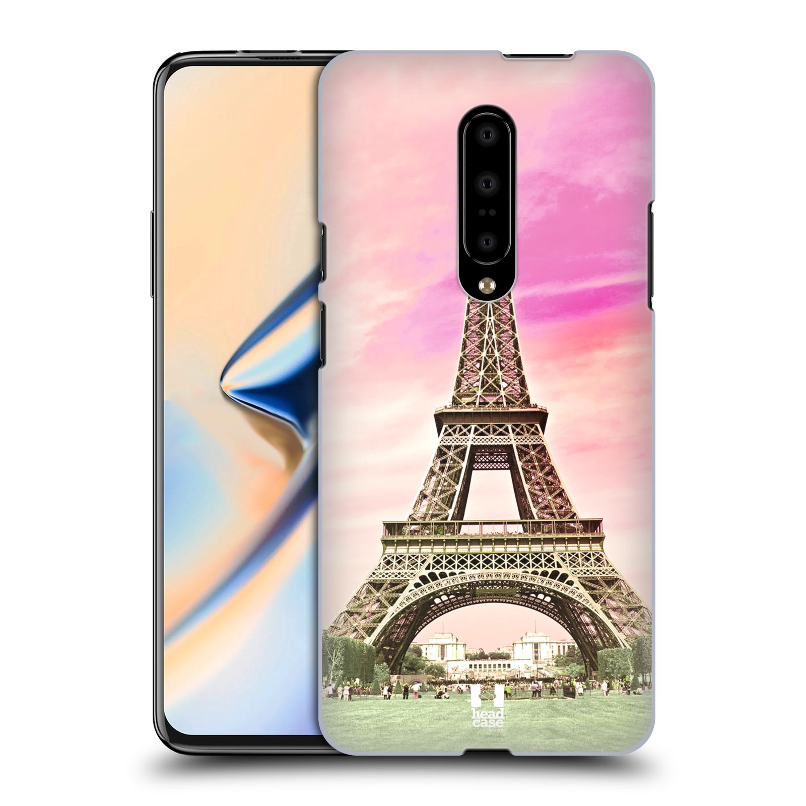 Pouzdro na mobil OnePlus 7 - HEAD CASE - historická místa Eiffelova věž Paříž