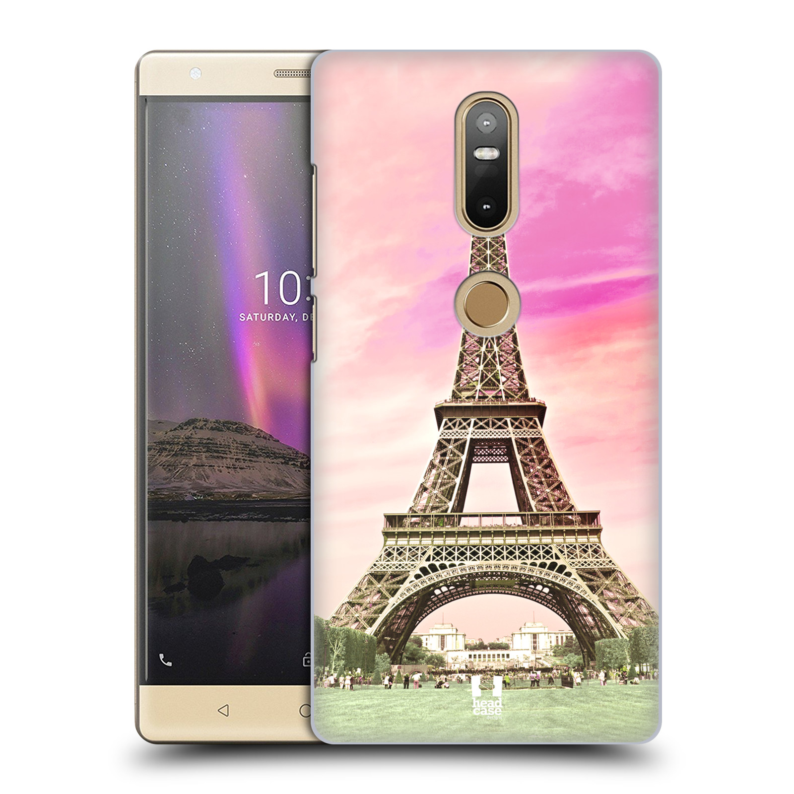 Pouzdro na mobil Lenovo Phab 2 PLUS - HEAD CASE - historická místa Eiffelova věž Paříž