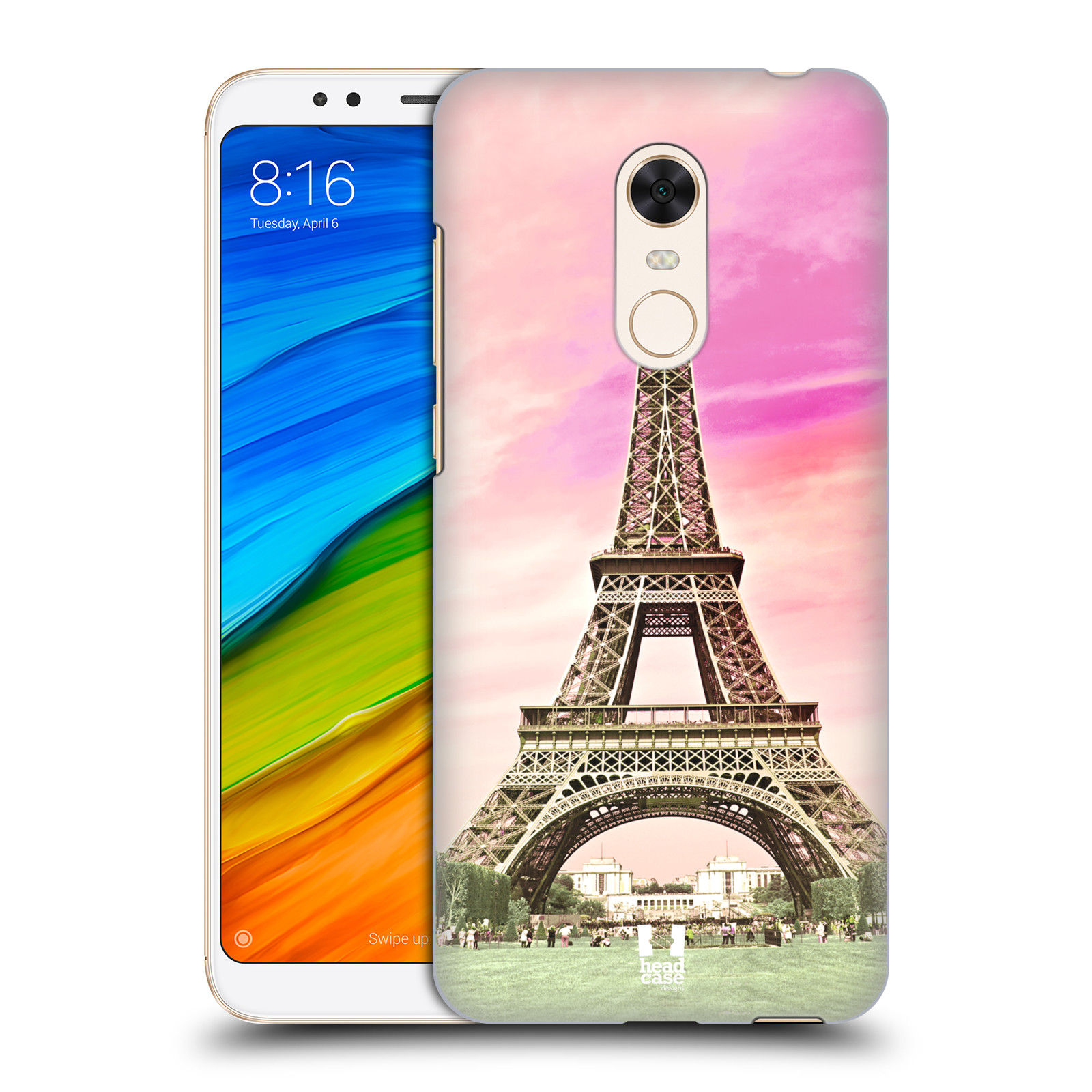 Pouzdro na mobil Xiaomi Redmi 5 PLUS (REDMI 5+) - HEAD CASE - historická místa Eiffelova věž Paříž