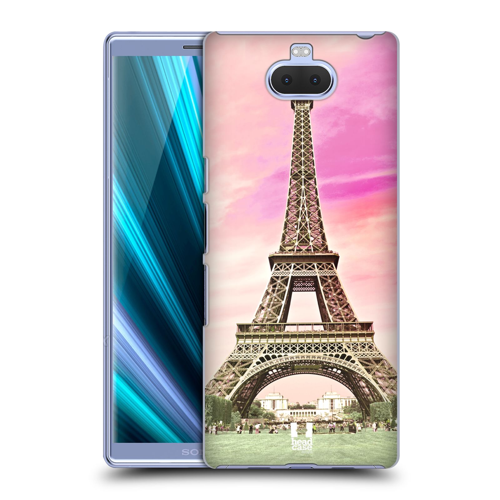 Pouzdro na mobil Sony Xperia 10 - HEAD CASE - historická místa Eiffelova věž Paříž