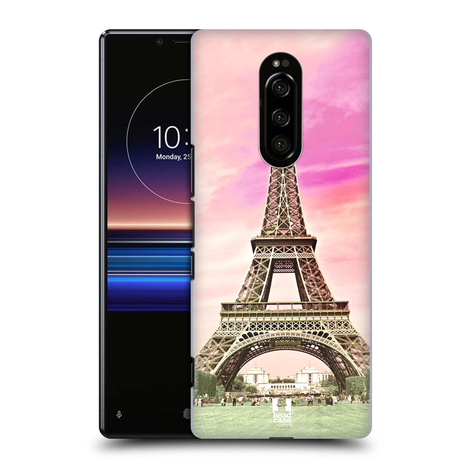 Pouzdro na mobil Sony Xperia 1 - HEAD CASE - historická místa Eiffelova věž Paříž