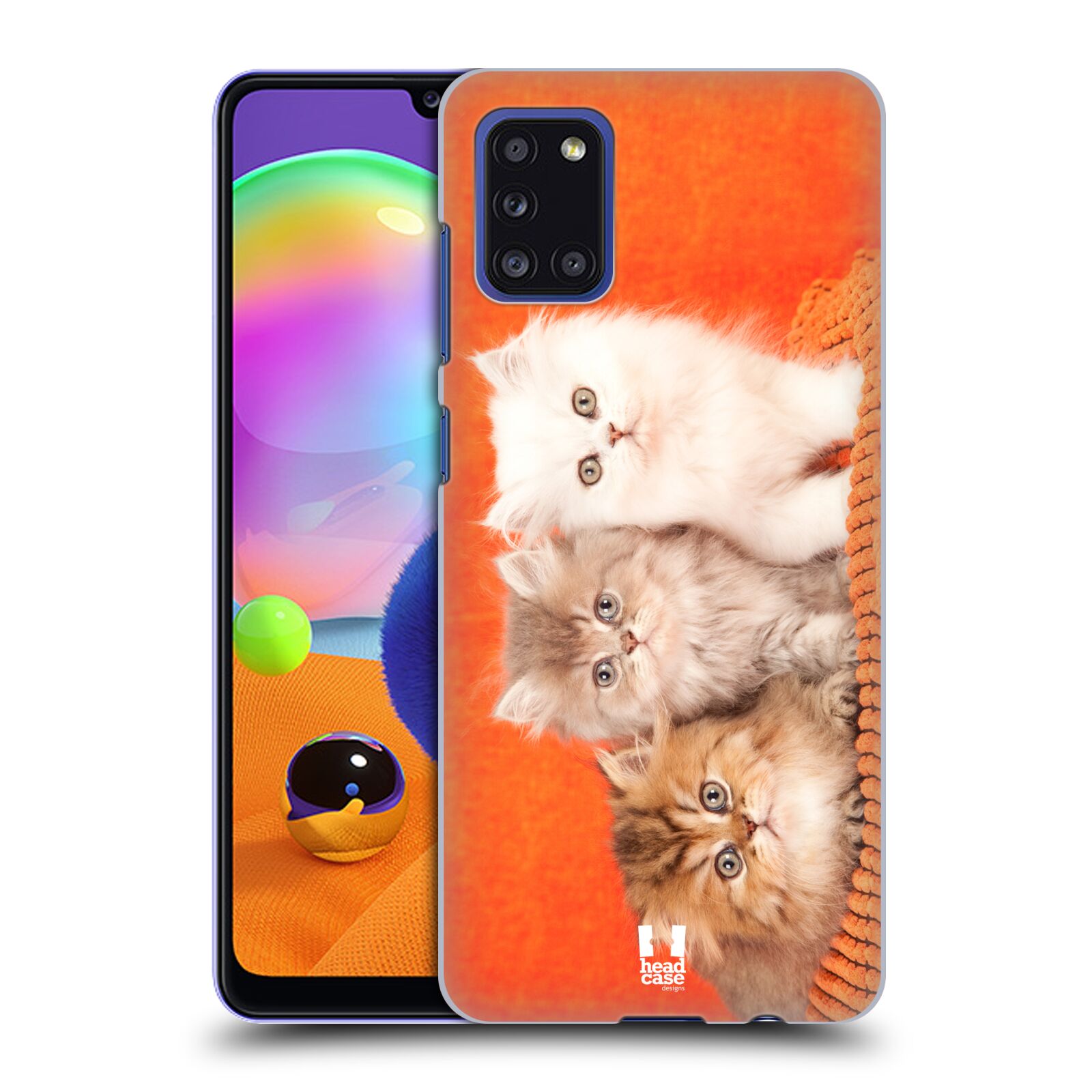 Zadní kryt na mobil Samsung Galaxy A31 vzor Kočičky koťata foto 3 kočky