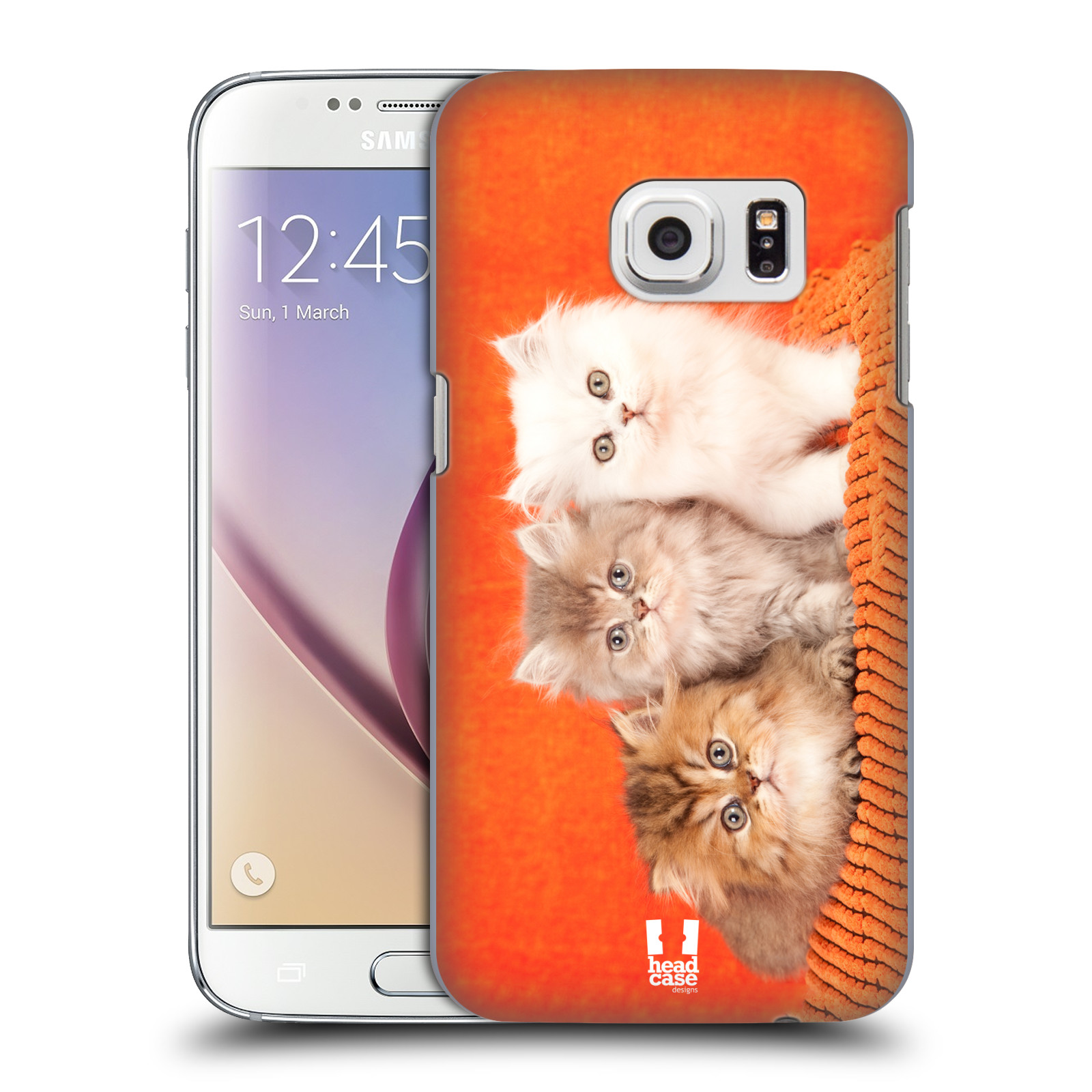 HEAD CASE plastový obal na mobil SAMSUNG GALAXY S7 vzor Kočičky koťata foto 3 kočky