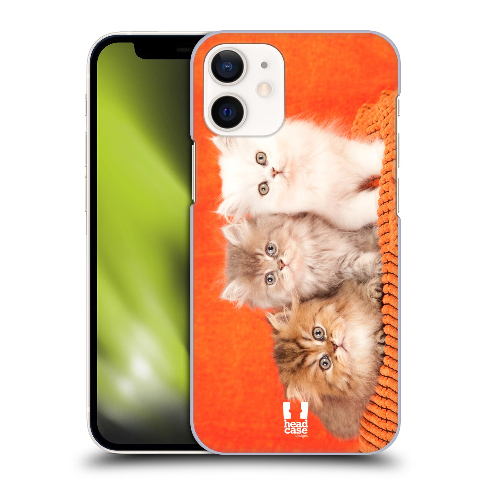 Plastový obal na mobil Apple Iphone 12 MINI vzor Kočičky koťata foto 3 kočky
