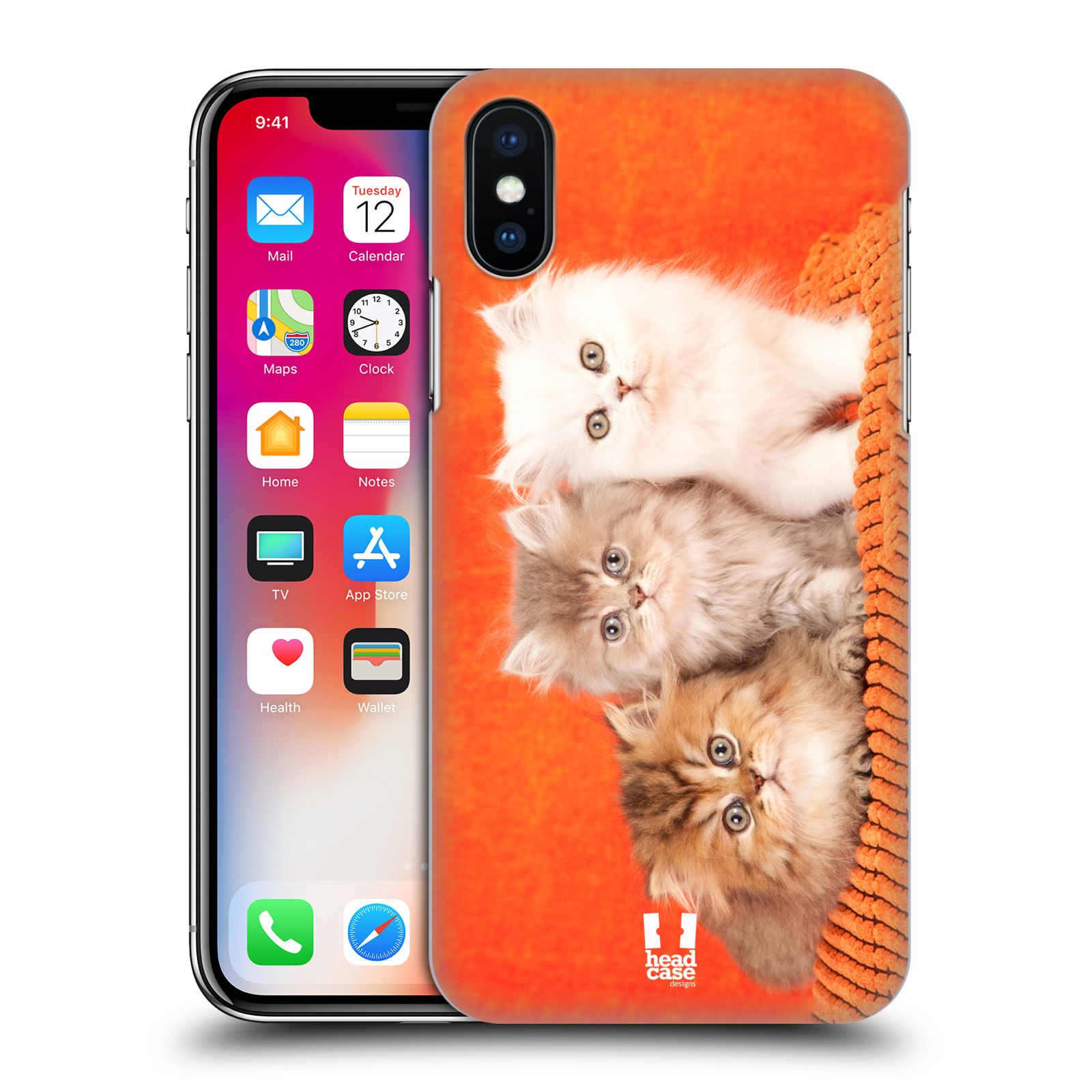 HEAD CASE plastový obal na mobil Apple Iphone X / XS vzor Kočičky koťata foto 3 kočky