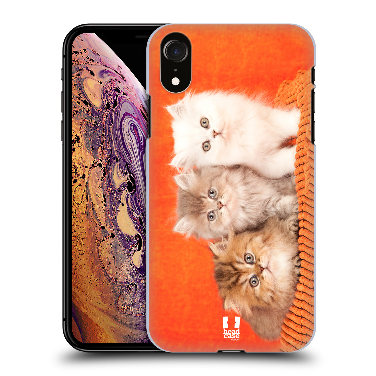 HEAD CASE plastový obal na mobil Apple Iphone XR vzor Kočičky koťata foto 3 kočky