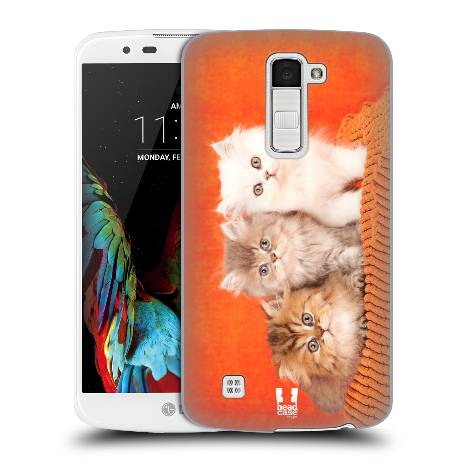HEAD CASE plastový obal na mobil LG K10 vzor Kočičky koťata foto 3 kočky