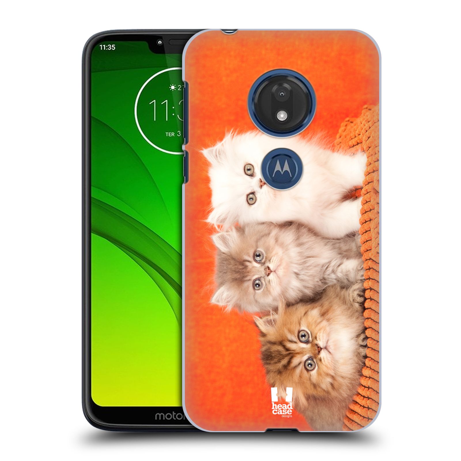 Pouzdro na mobil Motorola Moto G7 Play vzor Kočičky koťata foto 3 kočky