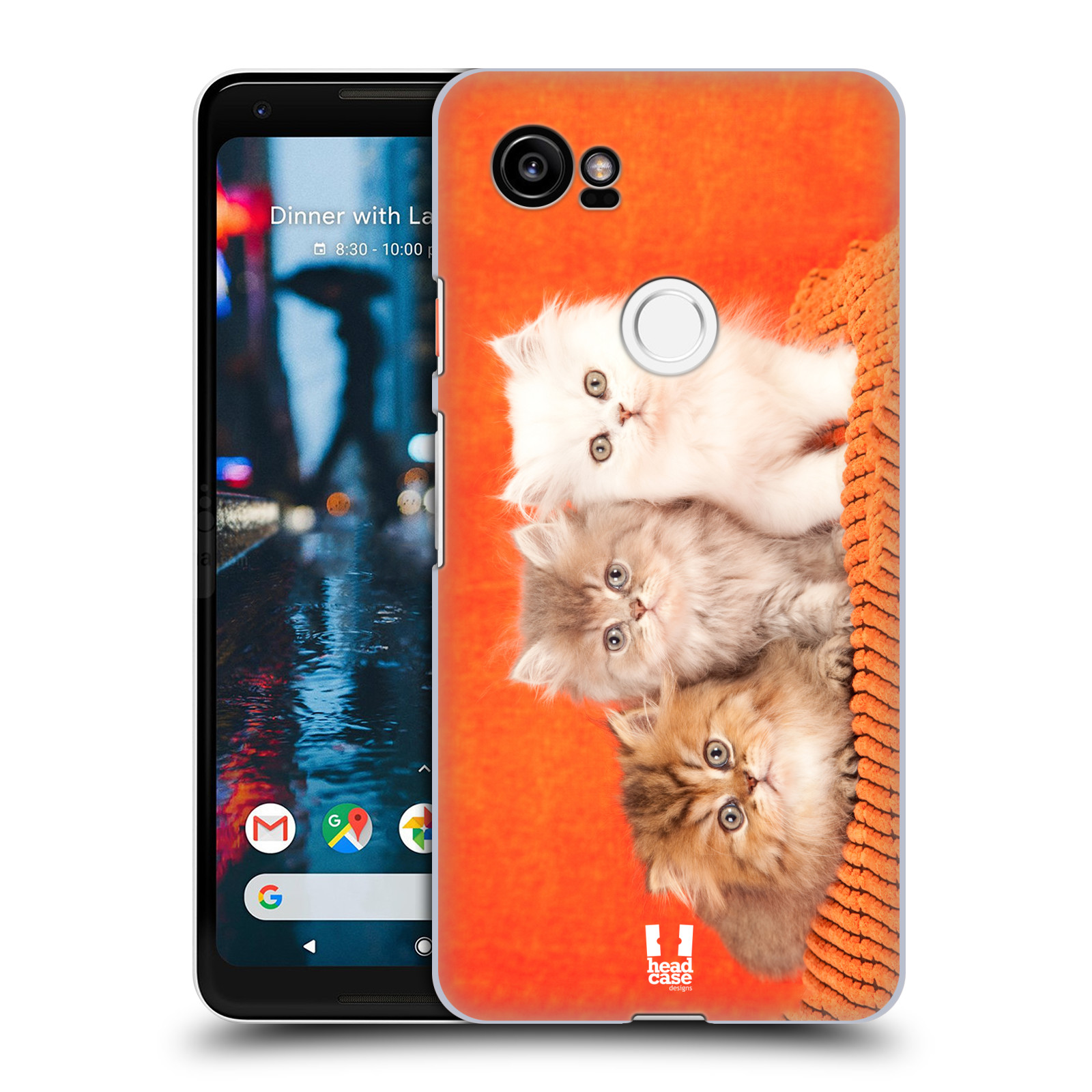 HEAD CASE plastový obal na mobil Google Pixel 2 XL vzor Kočičky koťata foto 3 kočky
