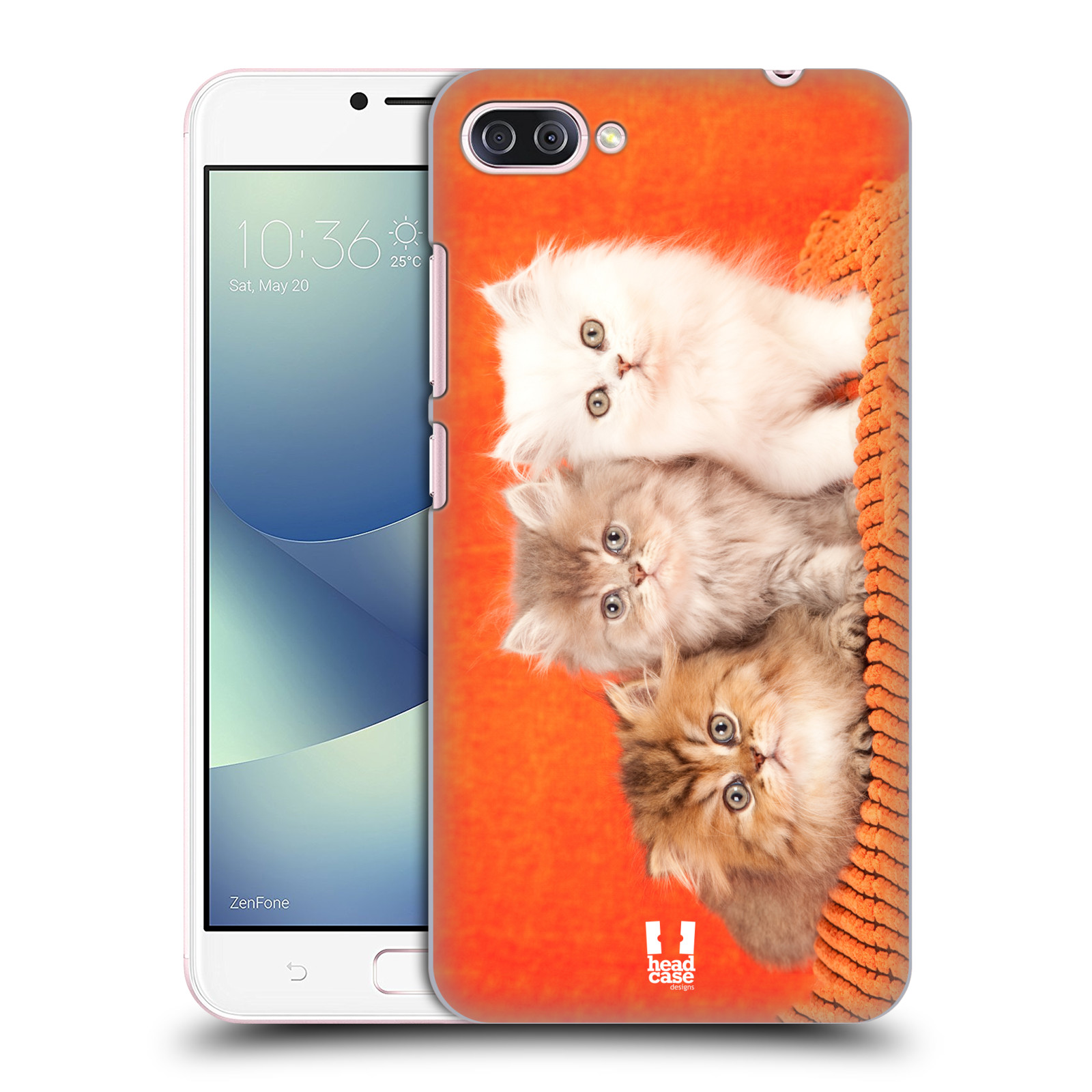 HEAD CASE plastový obal na mobil Asus Zenfone 4 MAX ZC554KL vzor Kočičky koťata foto 3 kočky