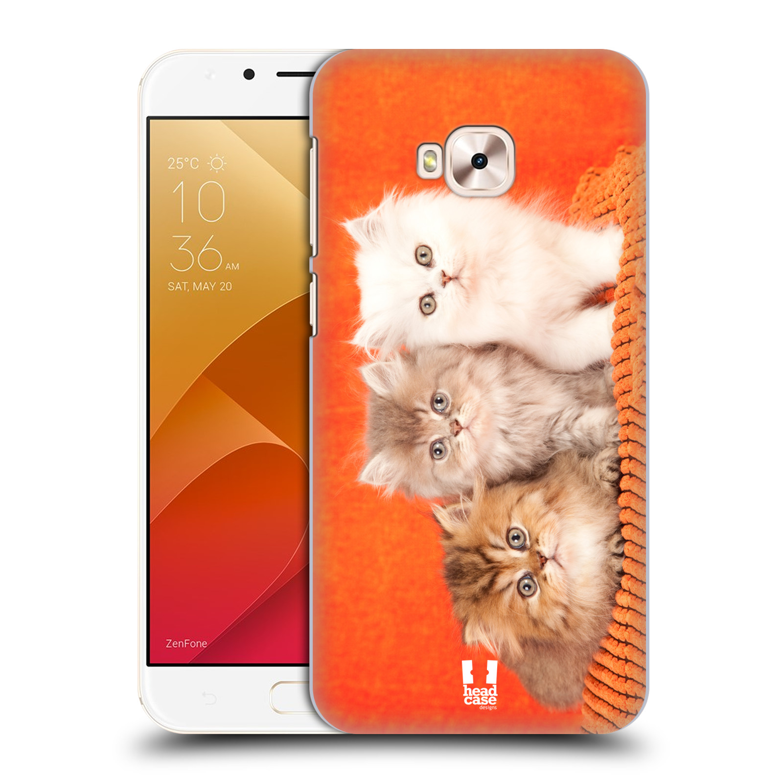 HEAD CASE plastový obal na mobil Asus Zenfone 4 Selfie Pro ZD552KL vzor Kočičky koťata foto 3 kočky