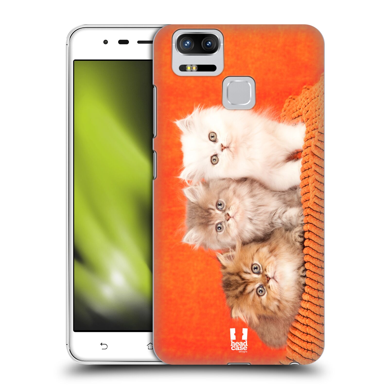 HEAD CASE plastový obal na mobil Asus Zenfone 3 Zoom ZE553KL vzor Kočičky koťata foto 3 kočky