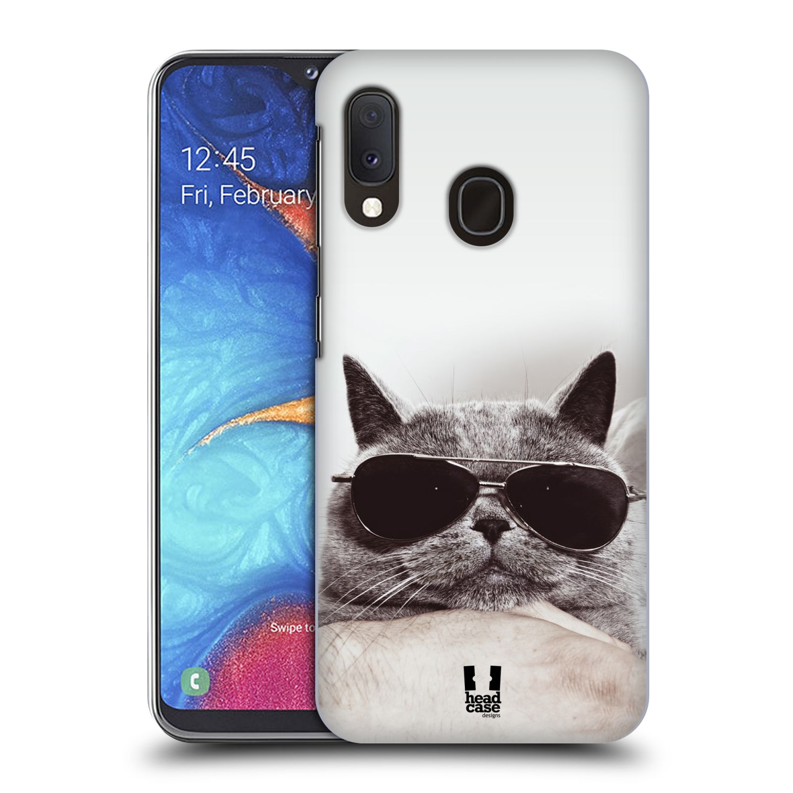 Zadní obal pro mobil Samsung Galaxy A20E - HEAD CASE - Britská kočka