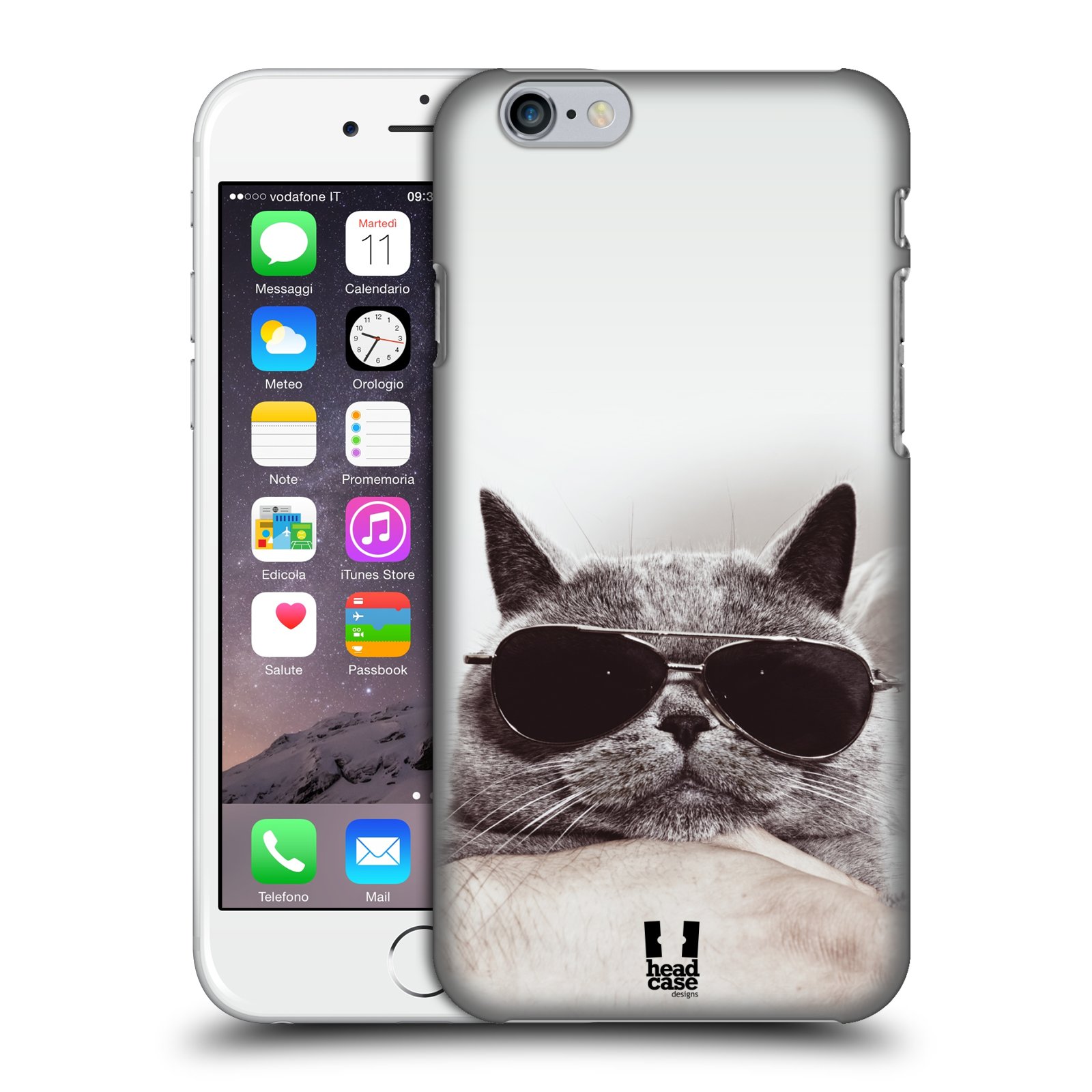 Plastové pouzdro pro mobil Apple Iphone 6/6S vzor Kočičky koťata foto Britská kočka v brýlích