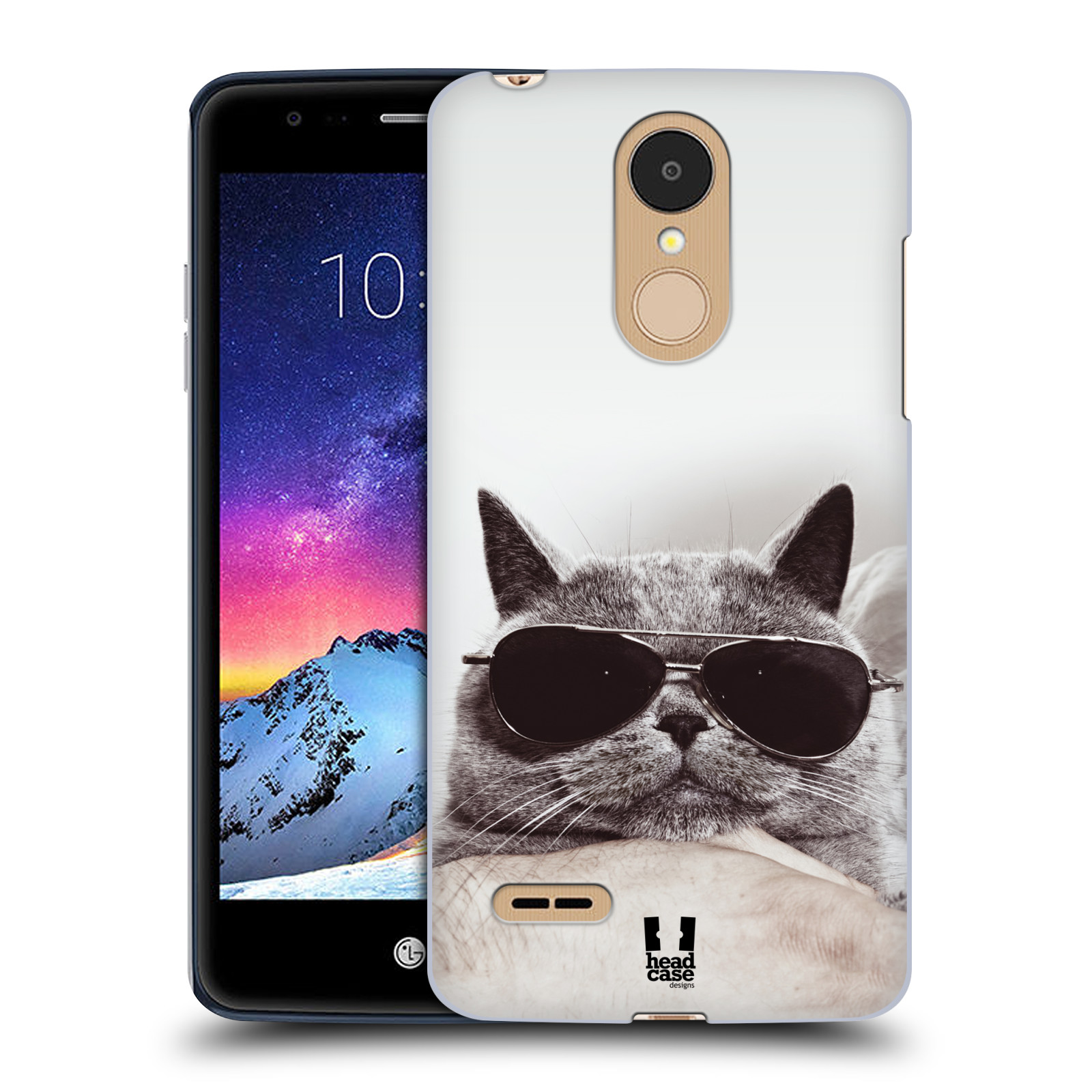 HEAD CASE plastový obal na mobil LG K9 / K8 2018 vzor Kočičky koťata foto Britská kočka v brýlích