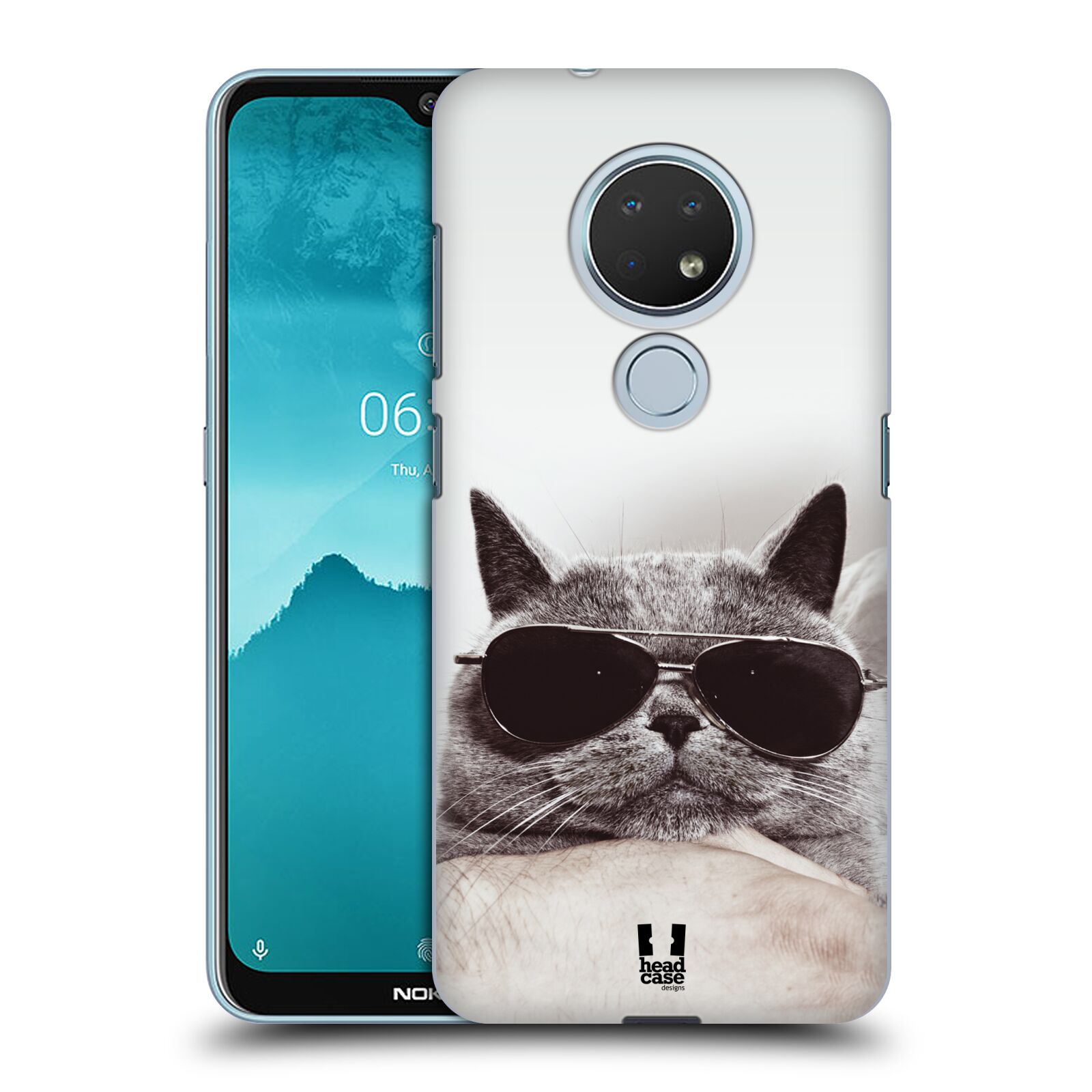 Pouzdro na mobil Nokia 6.2 - HEAD CASE - vzor Kočičky koťata foto Britská kočka v brýlích