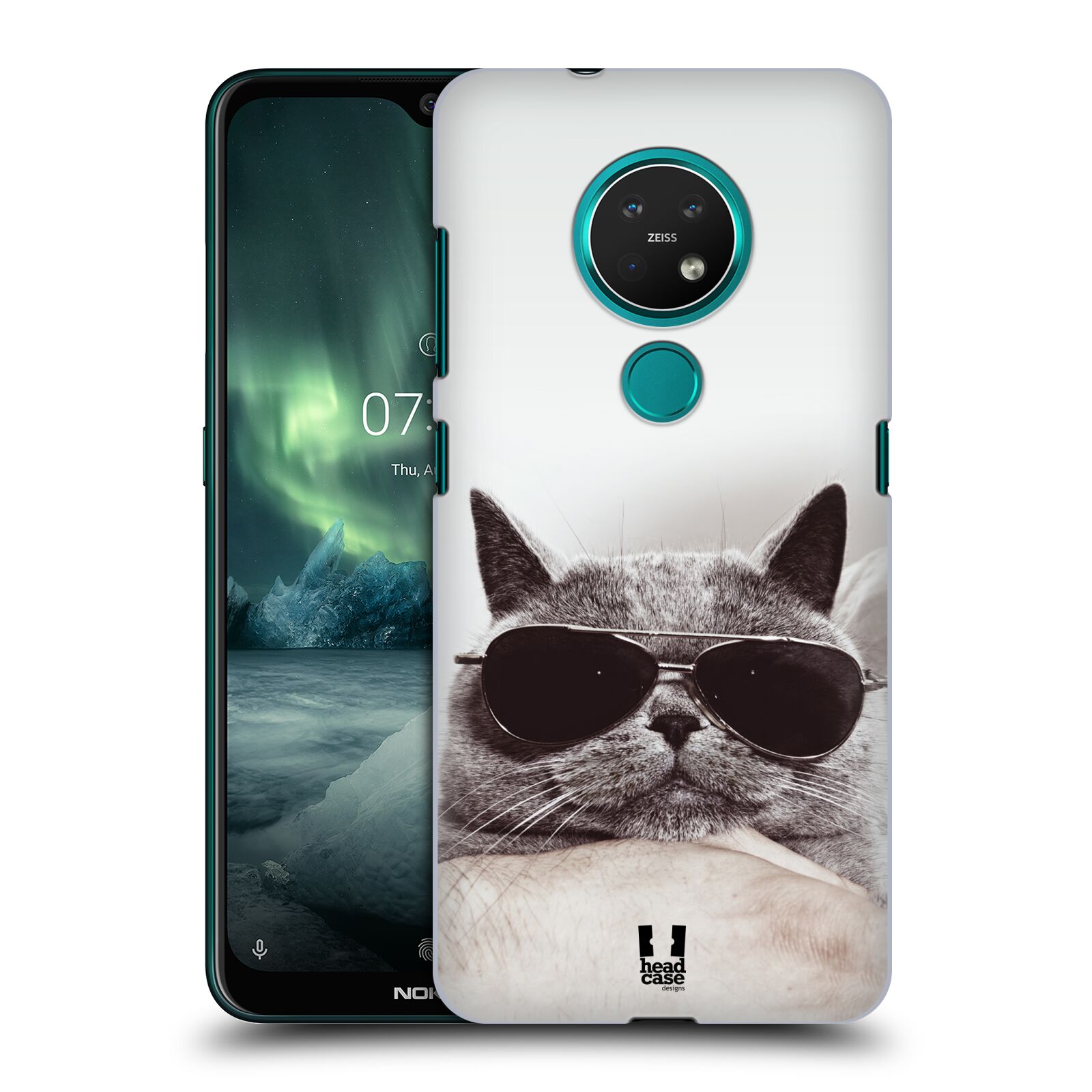 Pouzdro na mobil NOKIA 7.2 - HEAD CASE - vzor Kočičky koťata foto Britská kočka v brýlích