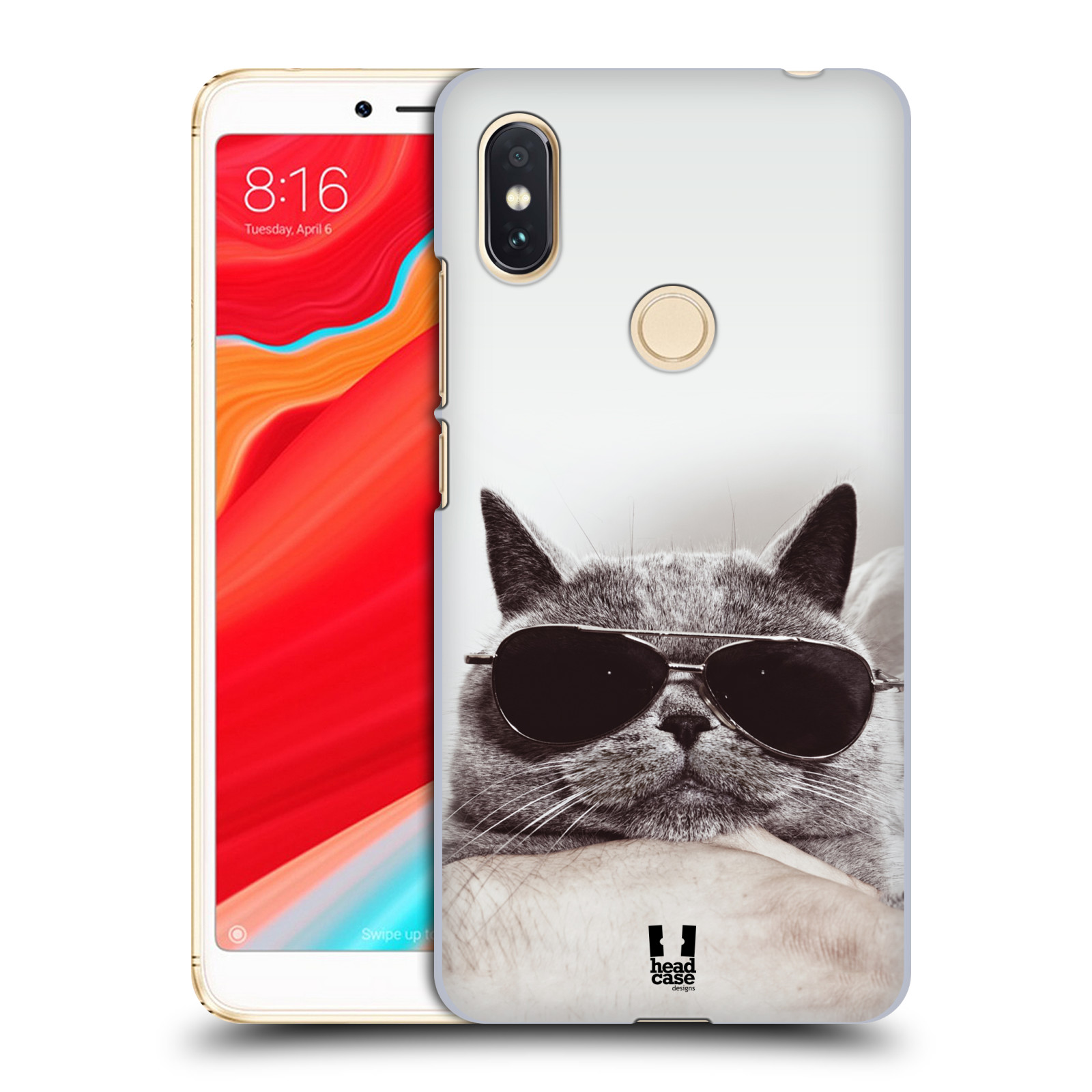 HEAD CASE plastový obal na mobil Xiaomi Redmi S2 vzor Kočičky koťata foto Britská kočka v brýlích