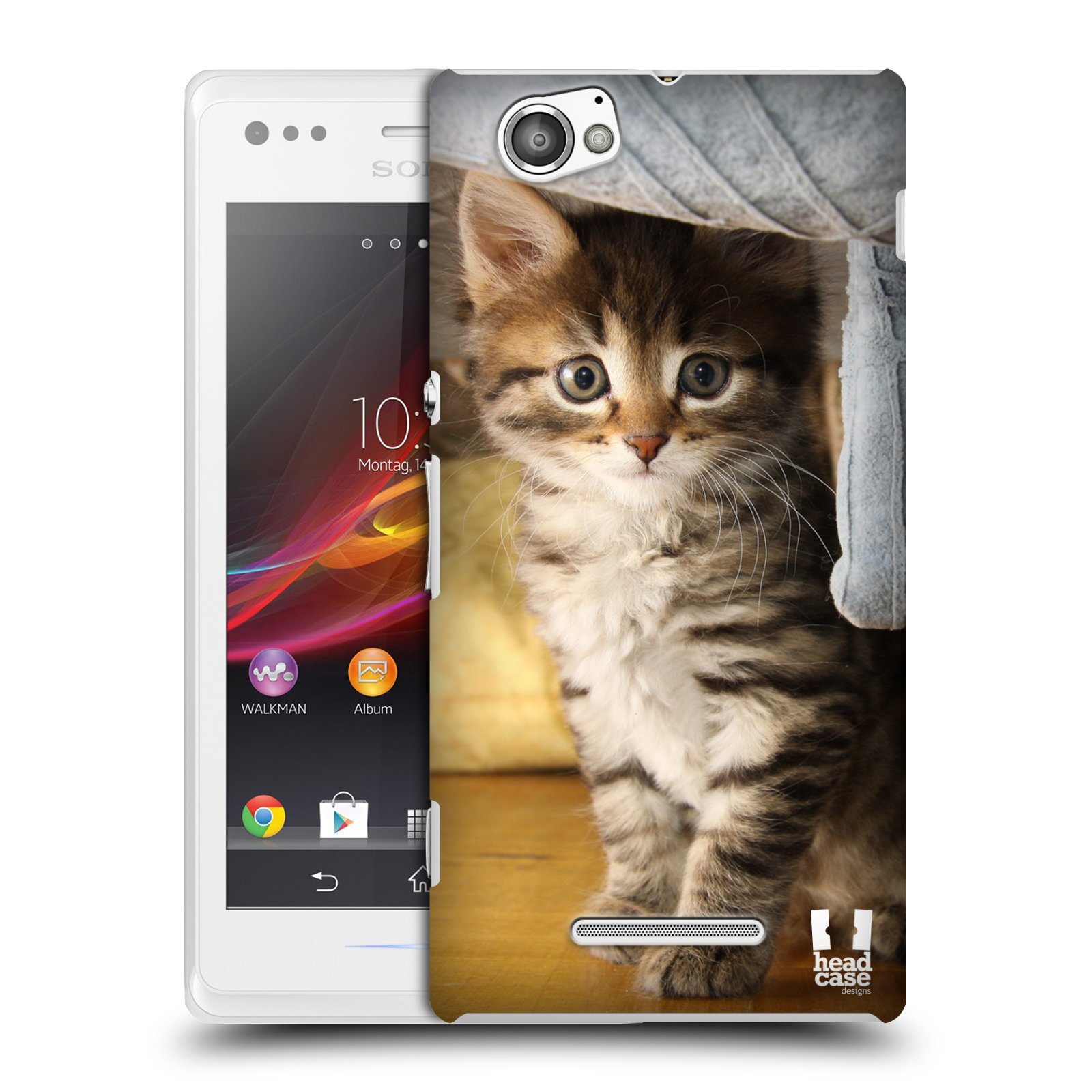 HEAD CASE plastový obal na mobil Sony Xperia M vzor Kočičky koťata foto mourek
