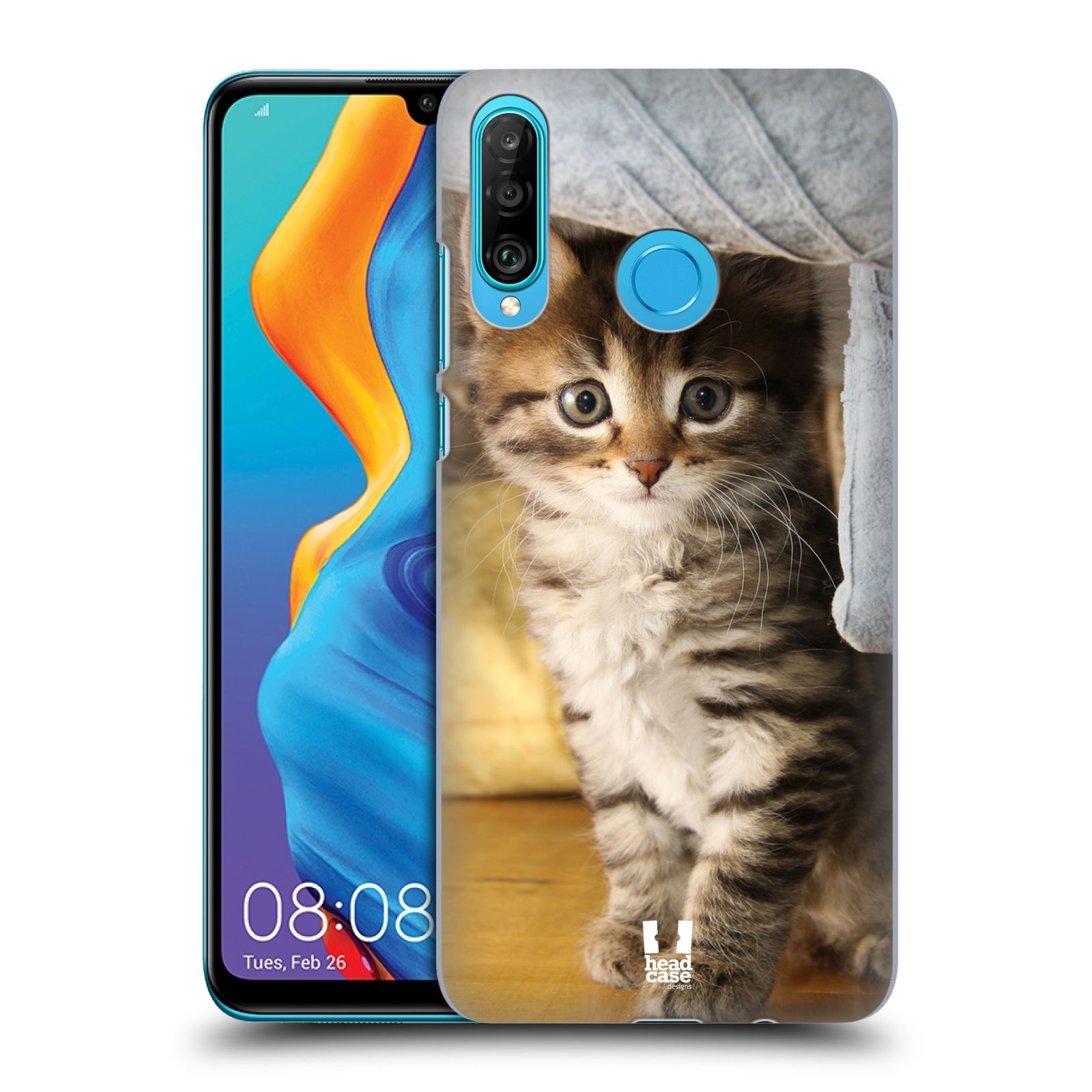 Pouzdro na mobil Huawei P30 LITE - HEAD CASE - vzor Kočičky koťata foto mourek