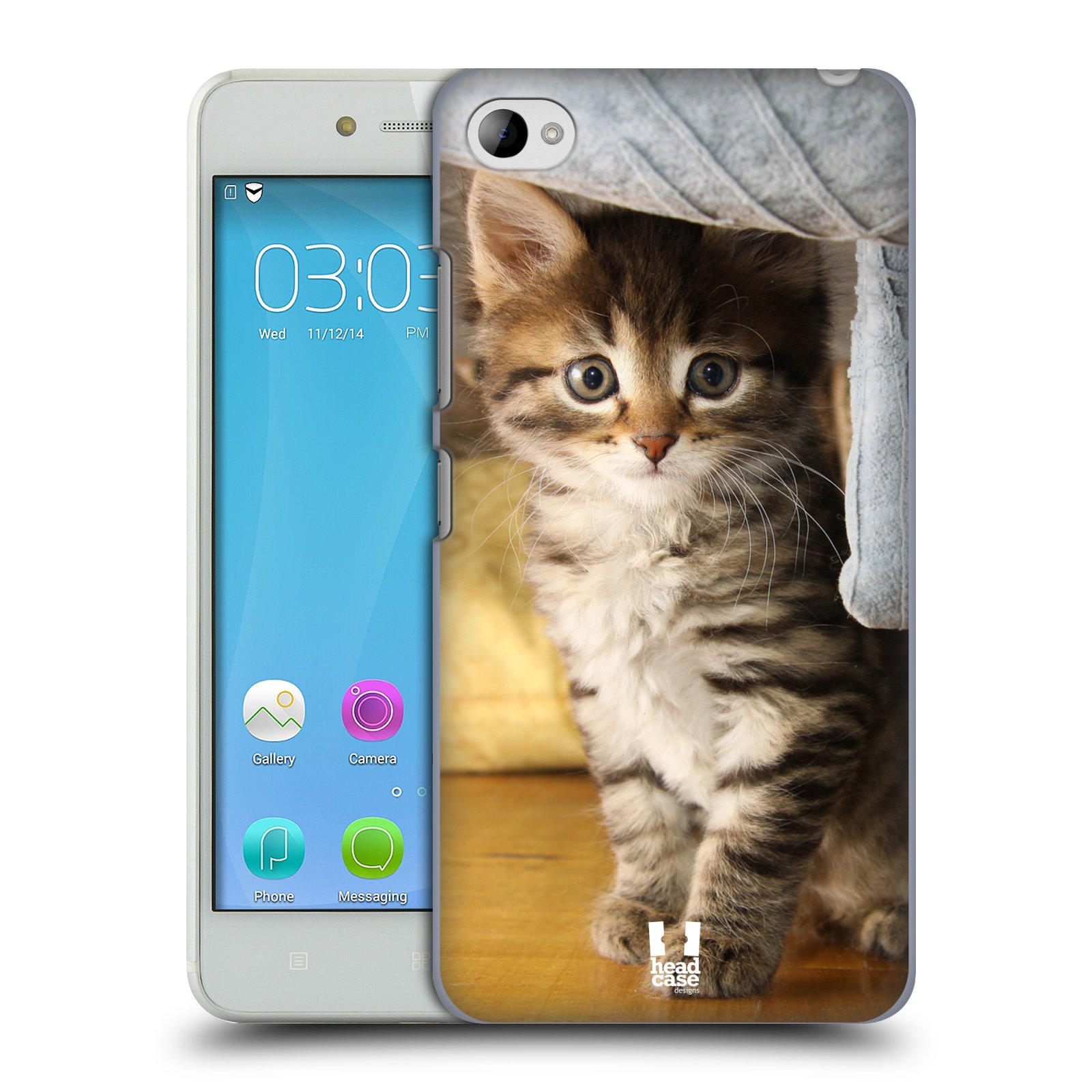 HEAD CASE pevný plastový obal na mobil LENOVO S90 vzor Kočičky koťata foto mourek