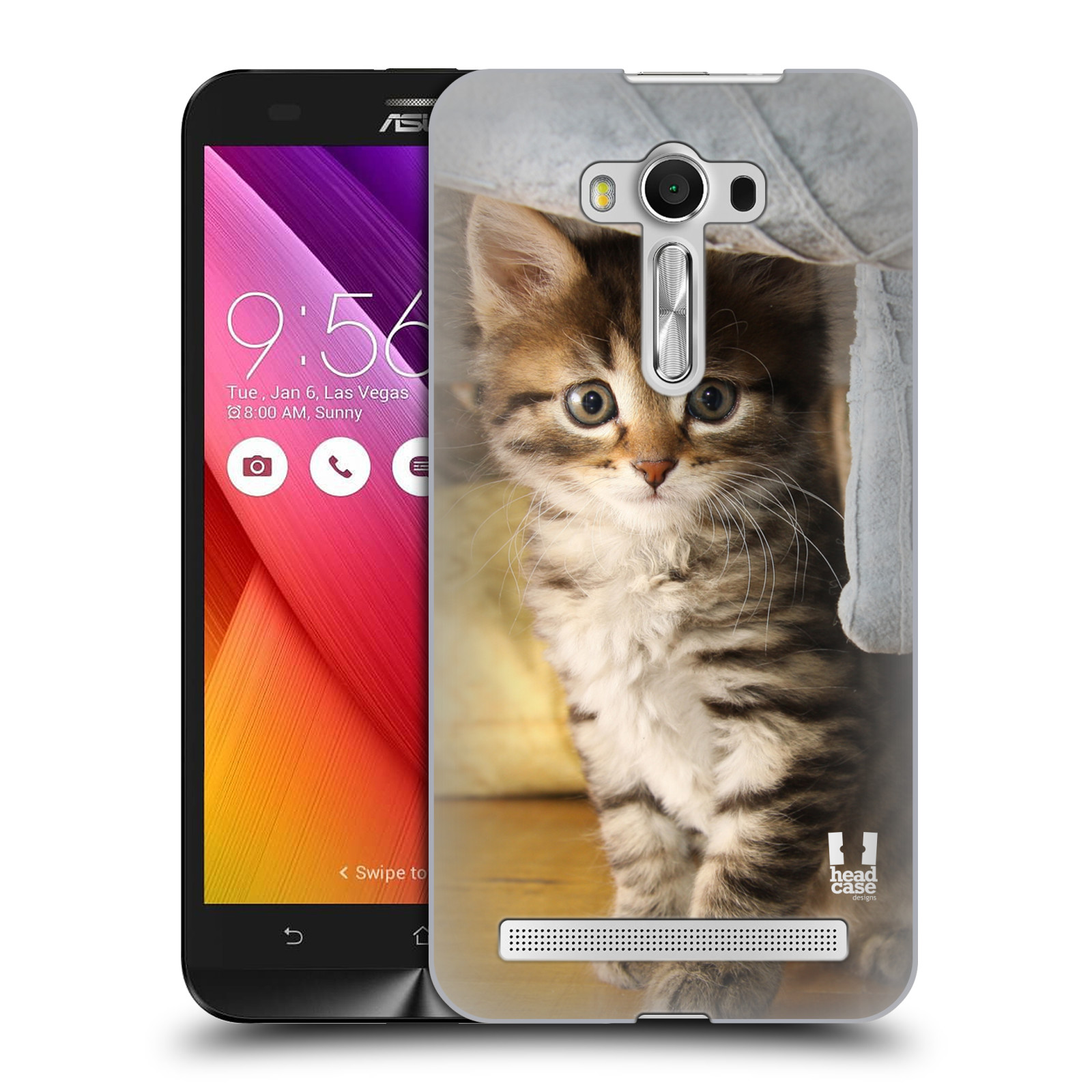 HEAD CASE plastový obal na mobil Asus Zenfone 2 LASER (5,5 displej ZE550KL) vzor Kočičky koťata foto mourek