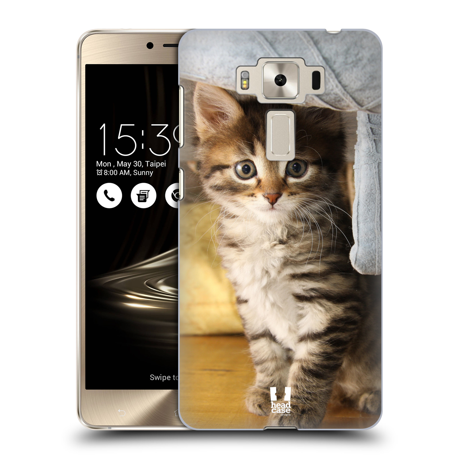 HEAD CASE plastový obal na mobil Asus Zenfone 3 DELUXE ZS550KL vzor Kočičky koťata foto mourek
