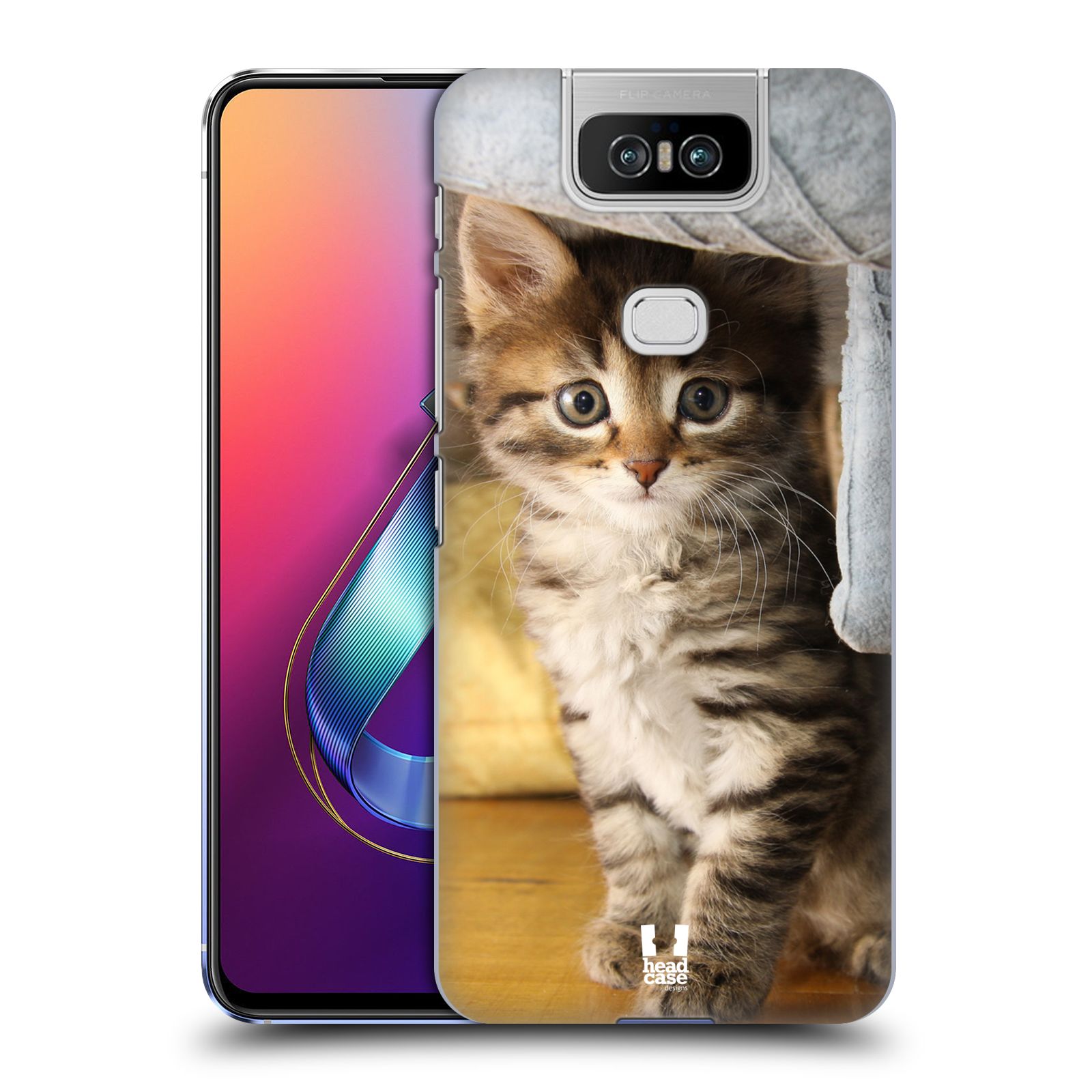 Pouzdro na mobil Asus Zenfone 6 ZS630KL - HEAD CASE - vzor Kočičky koťata foto mourek