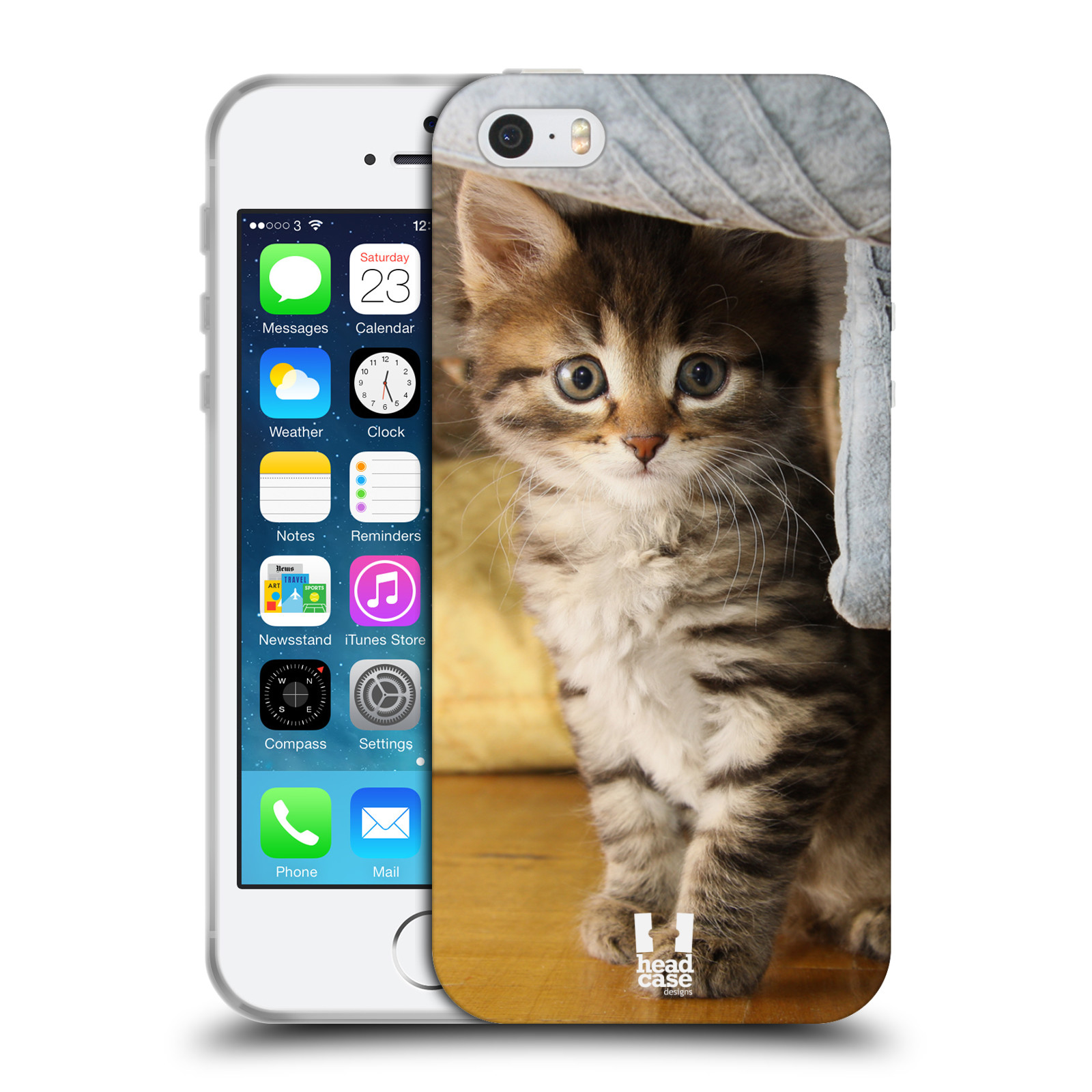 HEAD CASE silikonový obal na mobil Apple Iphone 5/5S vzor Kočičky koťata foto mourek
