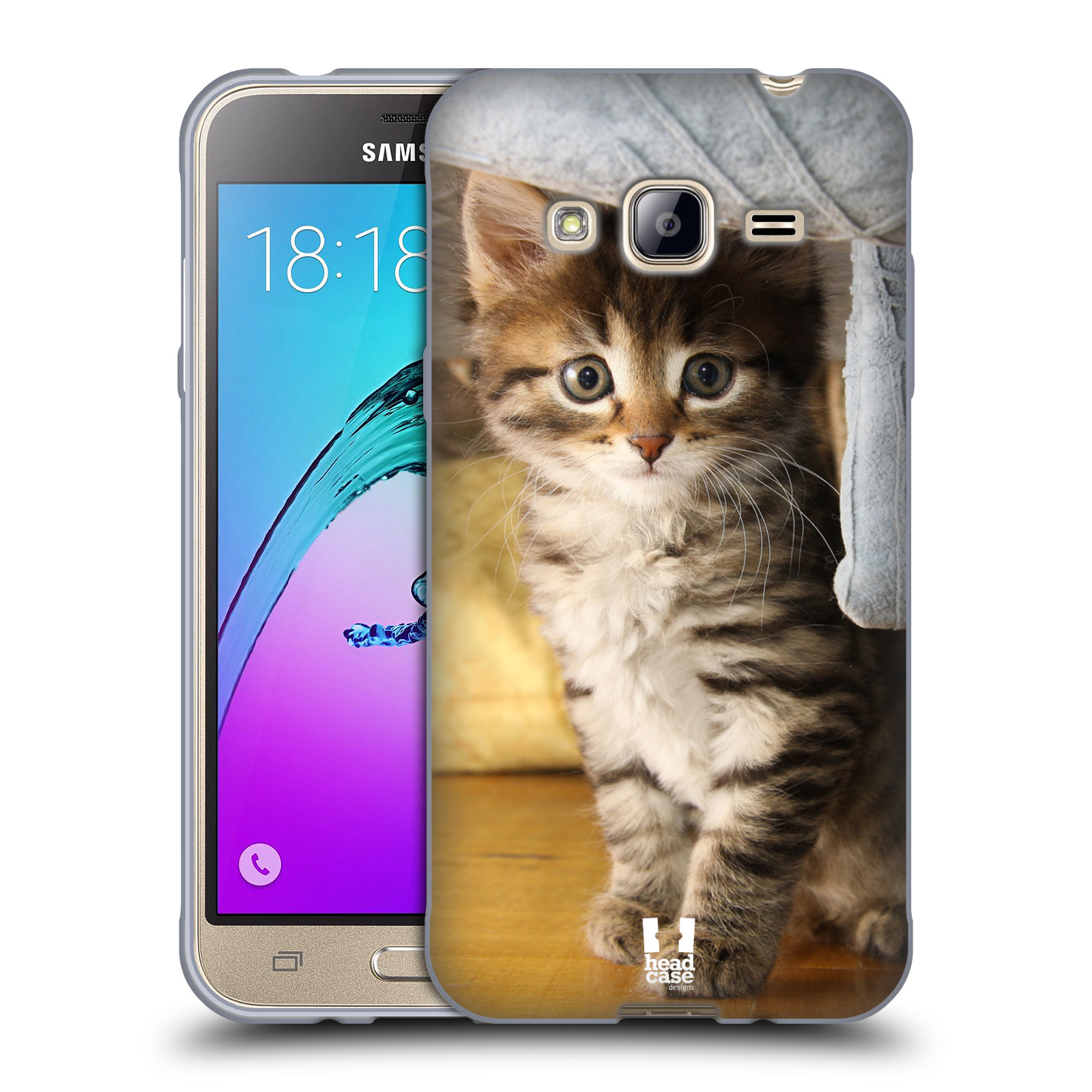 HEAD CASE silikonový obal na mobil Samsung Galaxy J3, J3 2016 vzor Kočičky koťata foto mourek