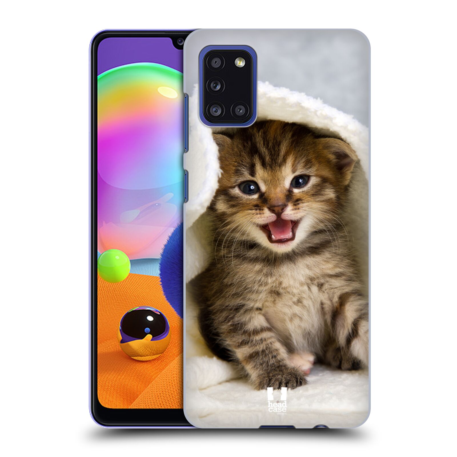 Zadní kryt na mobil Samsung Galaxy A31 vzor Kočičky koťata foto kotě v ručníku