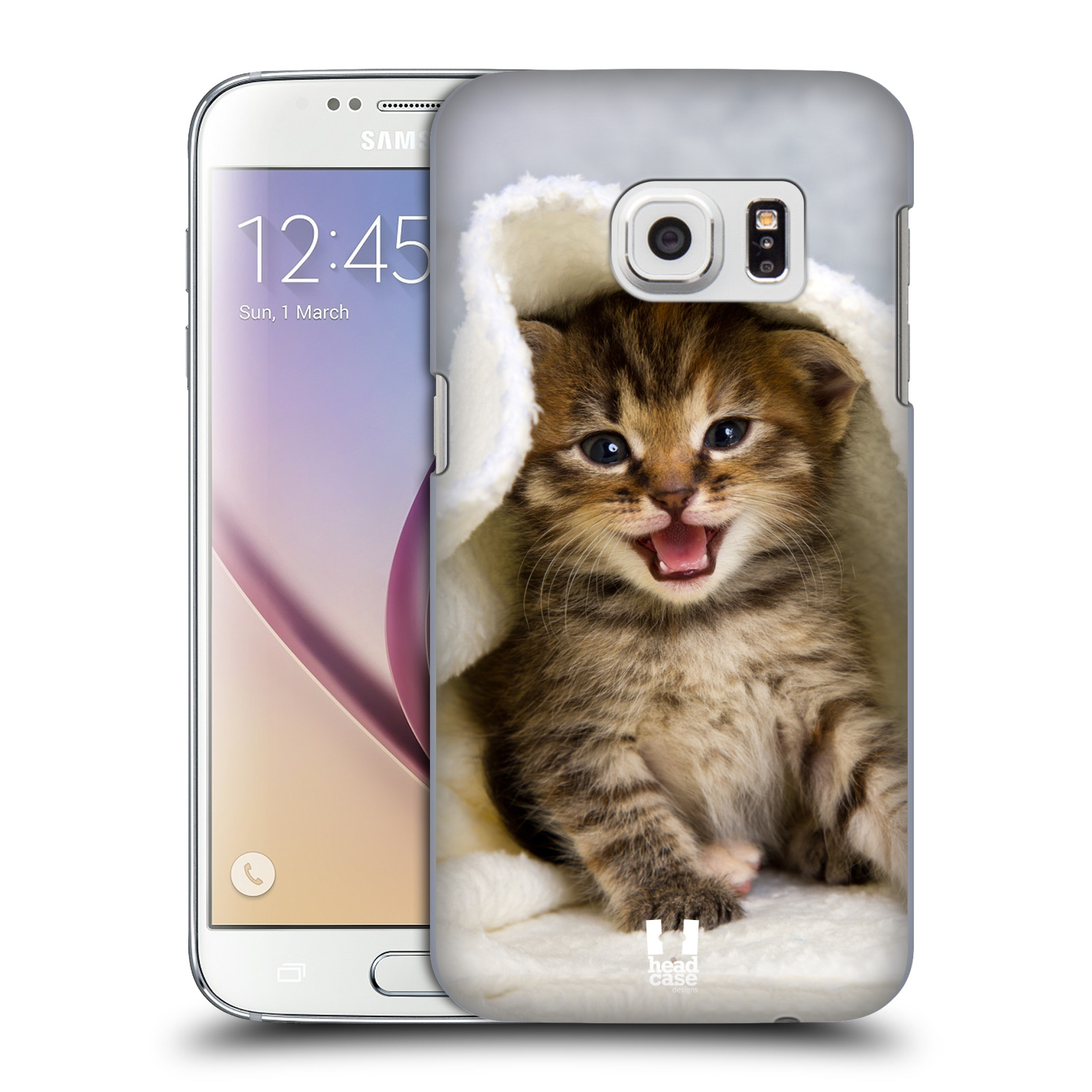 HEAD CASE plastový obal na mobil SAMSUNG GALAXY S7 vzor Kočičky koťata foto kotě v ručníku
