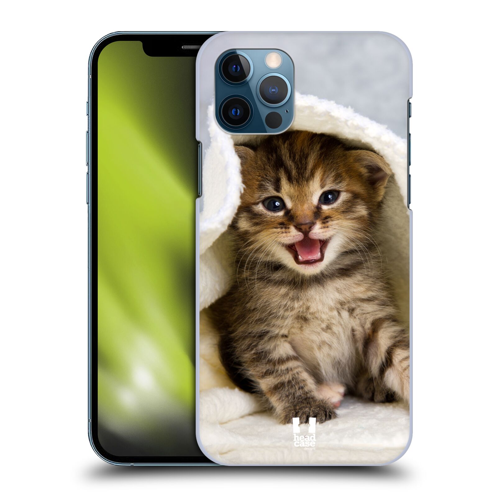 HEAD CASE plastový obal na mobil Apple Iphone 12 / Iphone 12 PRO vzor Kočičky koťata foto kotě v ručníku