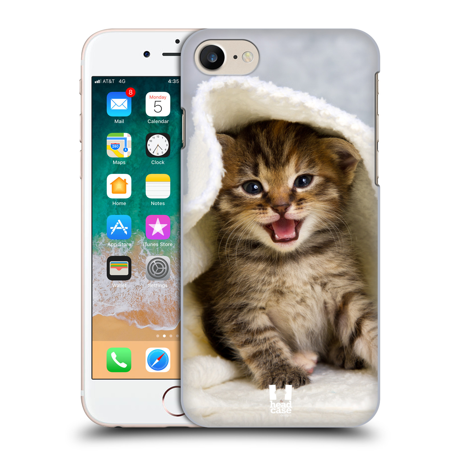 Plastové pouzdro pro mobil Apple Iphone 7/8/SE 2020 vzor Kočičky koťata foto kotě v ručníku