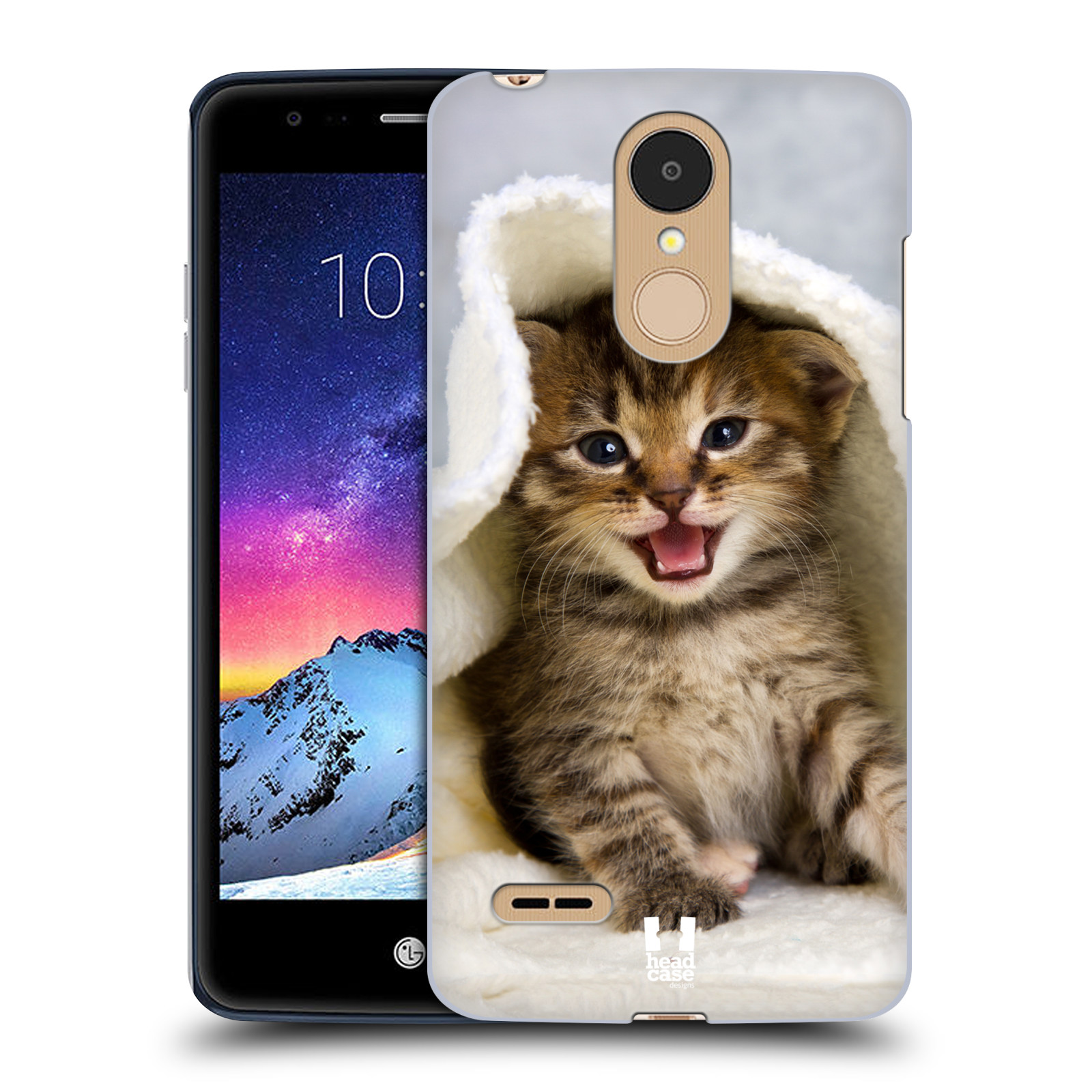 HEAD CASE plastový obal na mobil LG K9 / K8 2018 vzor Kočičky koťata foto kotě v ručníku