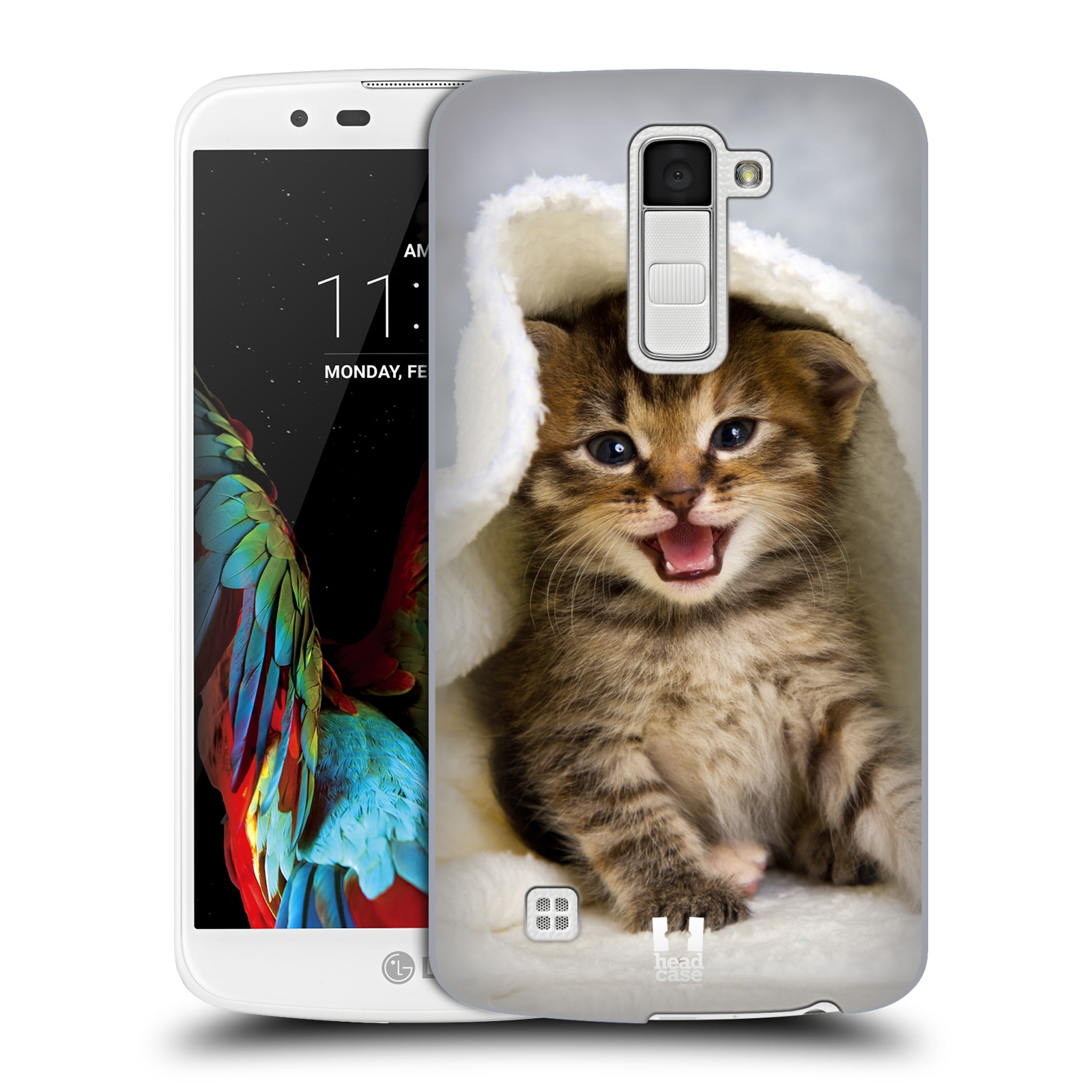 HEAD CASE plastový obal na mobil LG K10 vzor Kočičky koťata foto kotě v ručníku