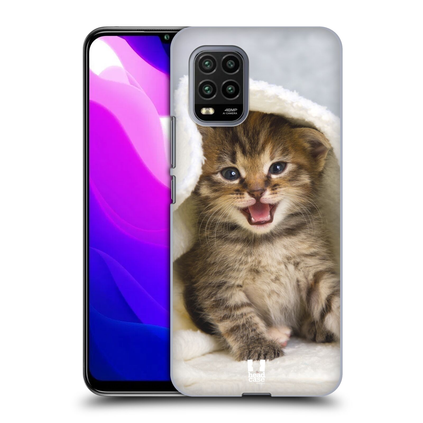 Zadní kryt, obal na mobil Xiaomi Mi 10 LITE vzor Kočičky koťata foto kotě v ručníku