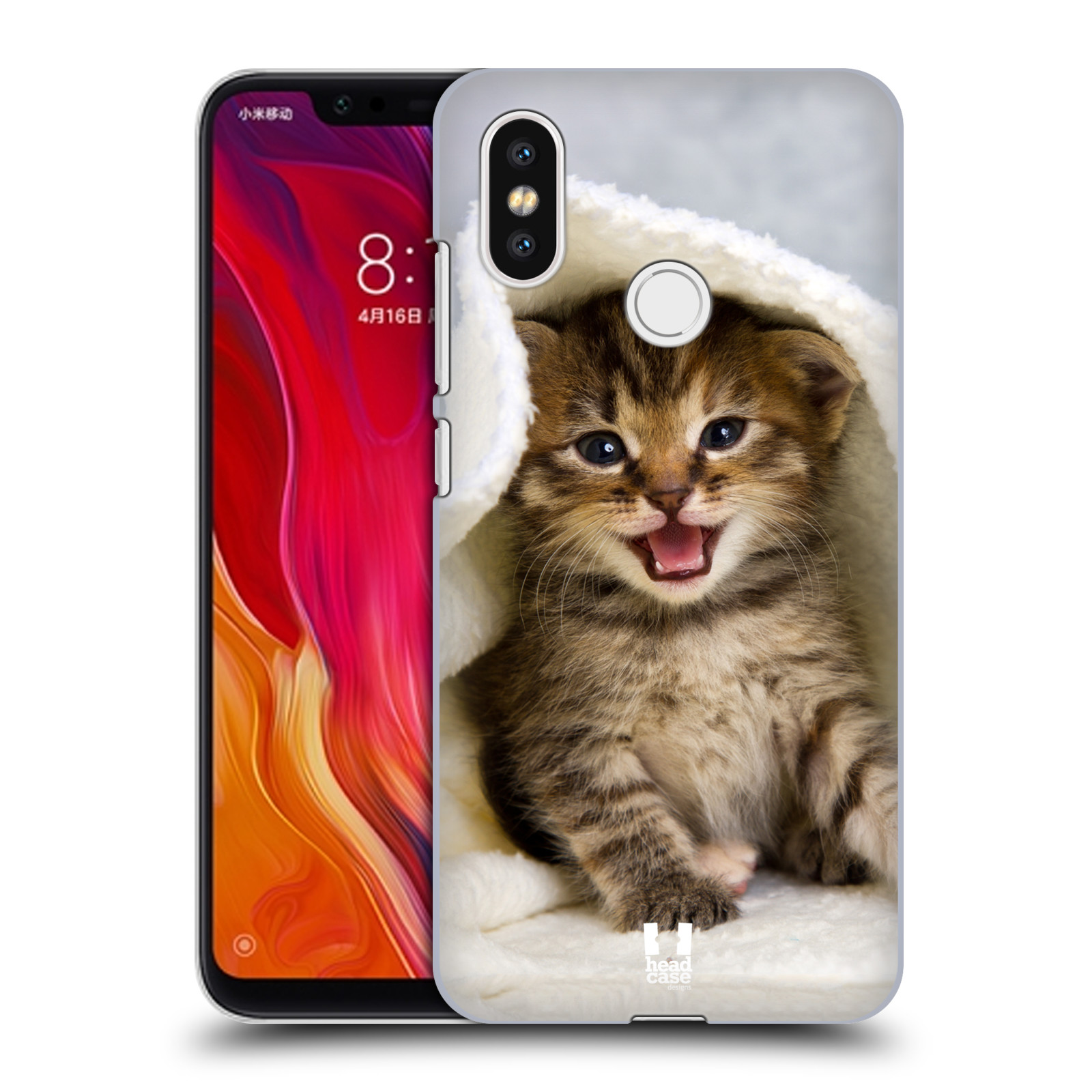 HEAD CASE plastový obal na mobil Xiaomi Mi 8 vzor Kočičky koťata foto kotě v ručníku
