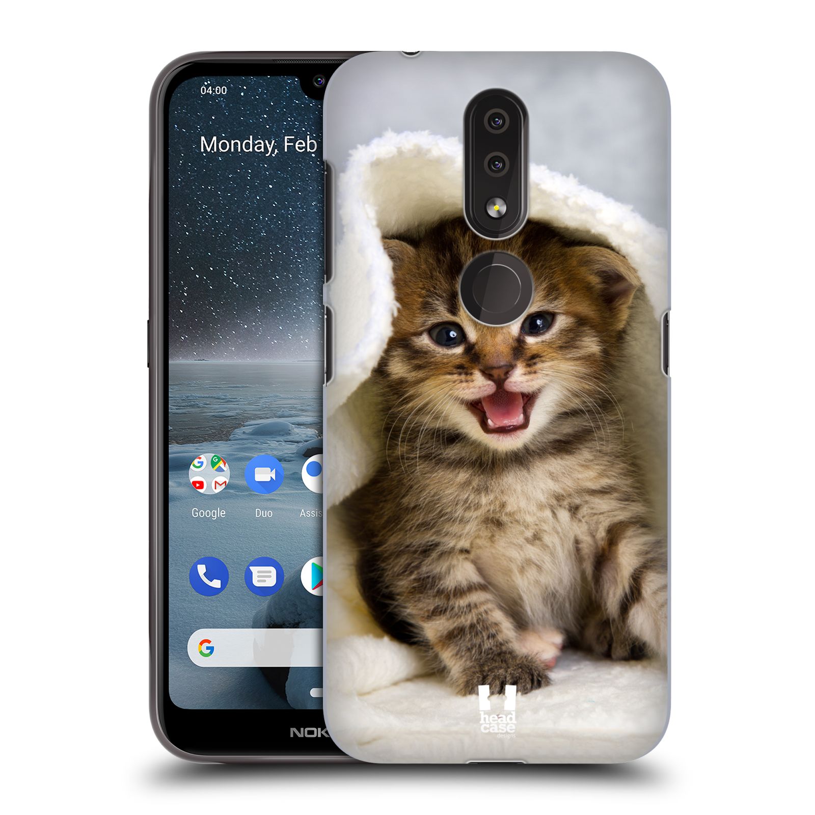 Pouzdro na mobil Nokia 4.2 - HEAD CASE - vzor Kočičky koťata foto kotě v ručníku